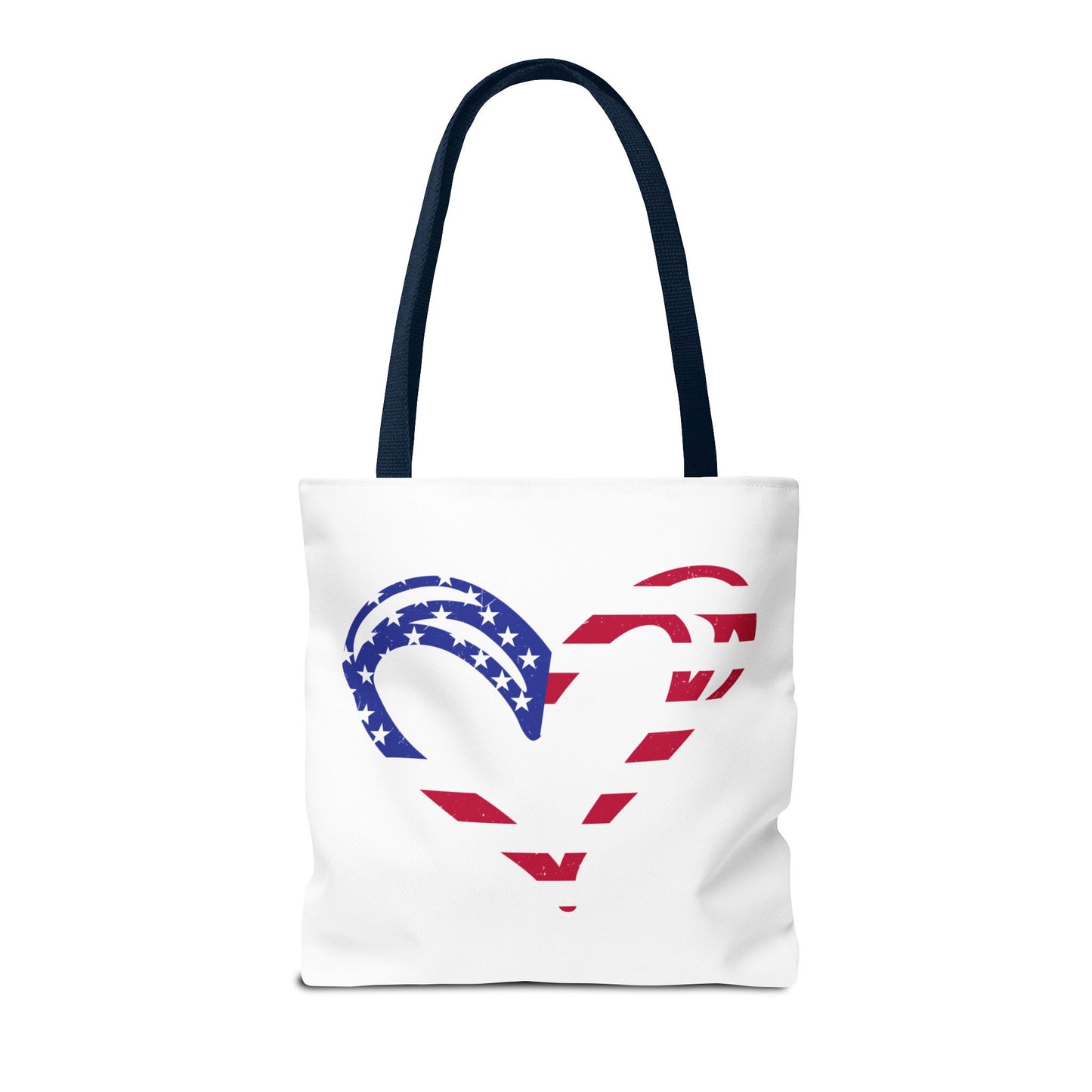 Princess Grace Patriotic Heart Tote Bag Ideal for Independence Day and Everyday Use