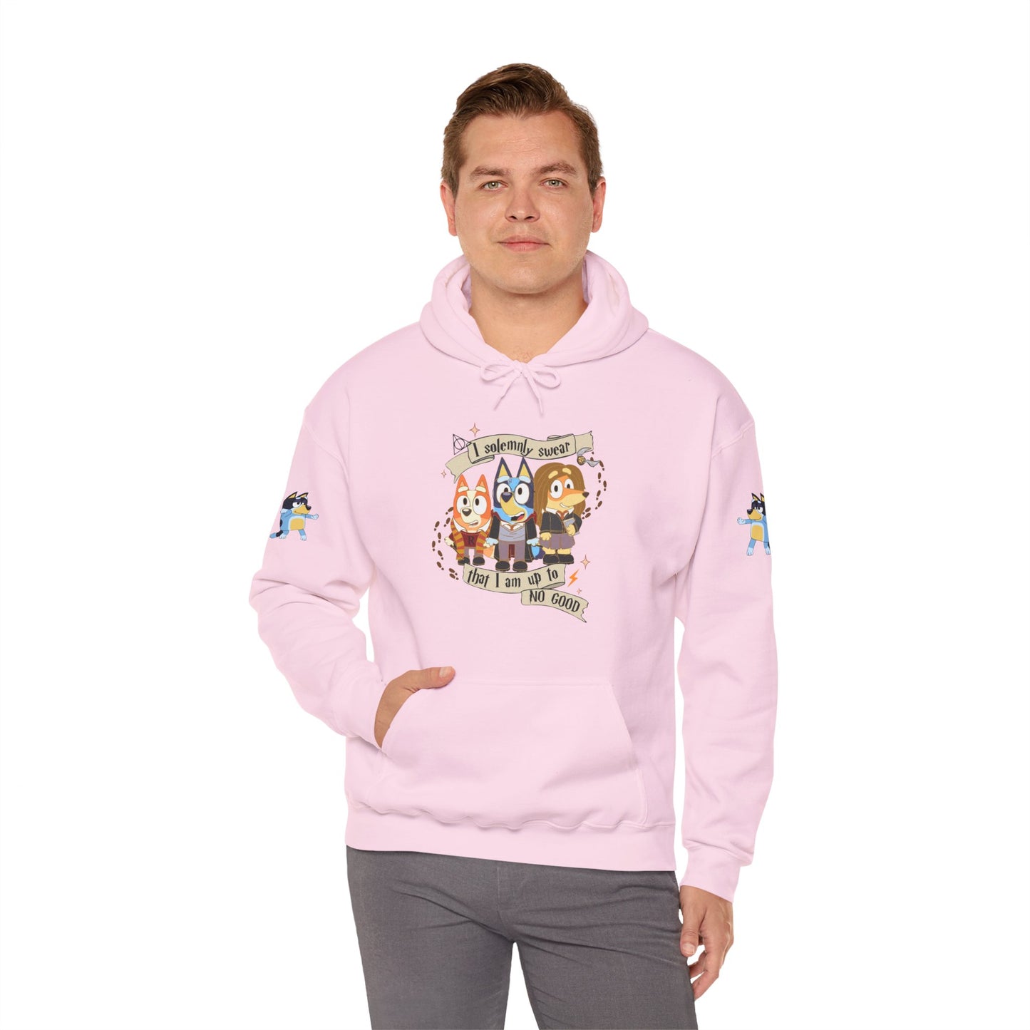 Princess Grace Bluey I Sincerely Sweet! Unisex Heavy Blend Hooded Sweatshirt for Fun Loving Fans