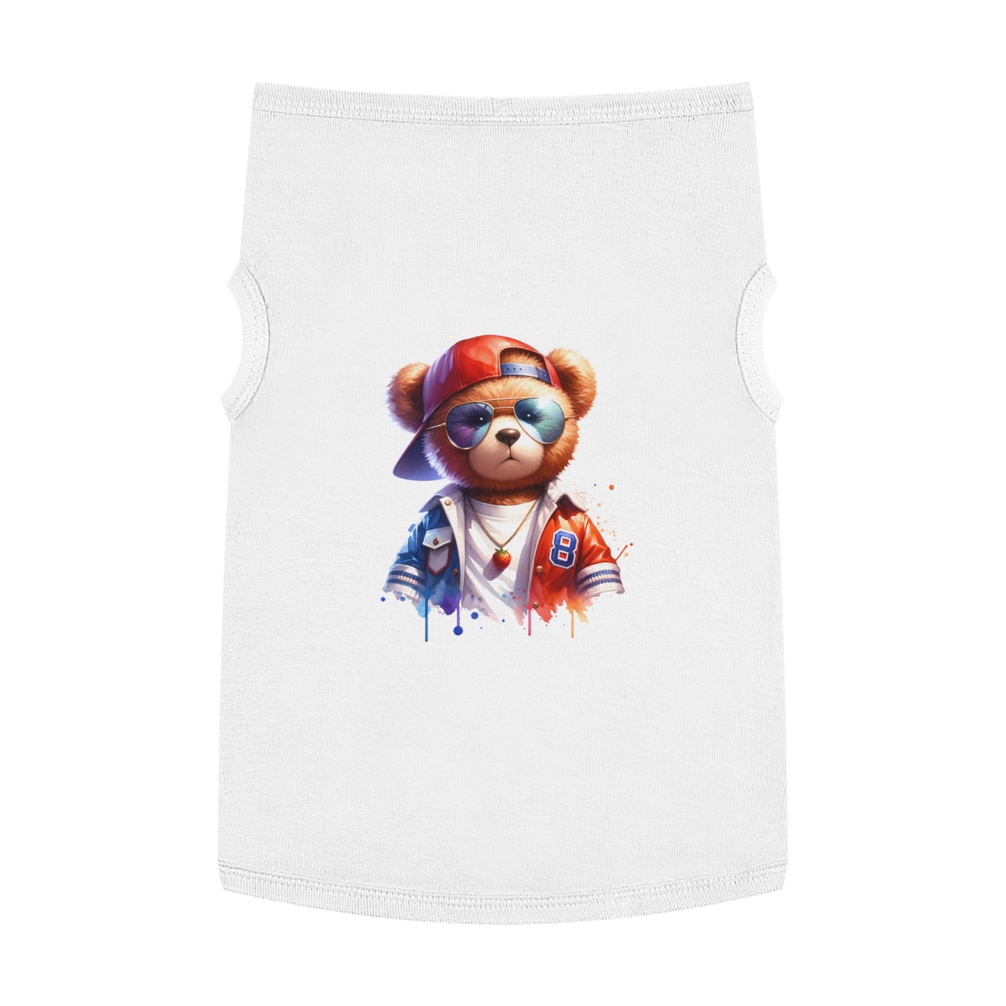 Princess Grace CUTE Cool Bear Pet Tank Top Stylish Dog Apparel for Fun Outings