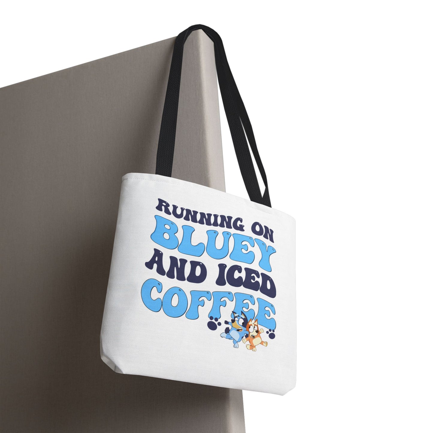 Princess Grace Running on Bluey and Iced Coffee Tote Bag