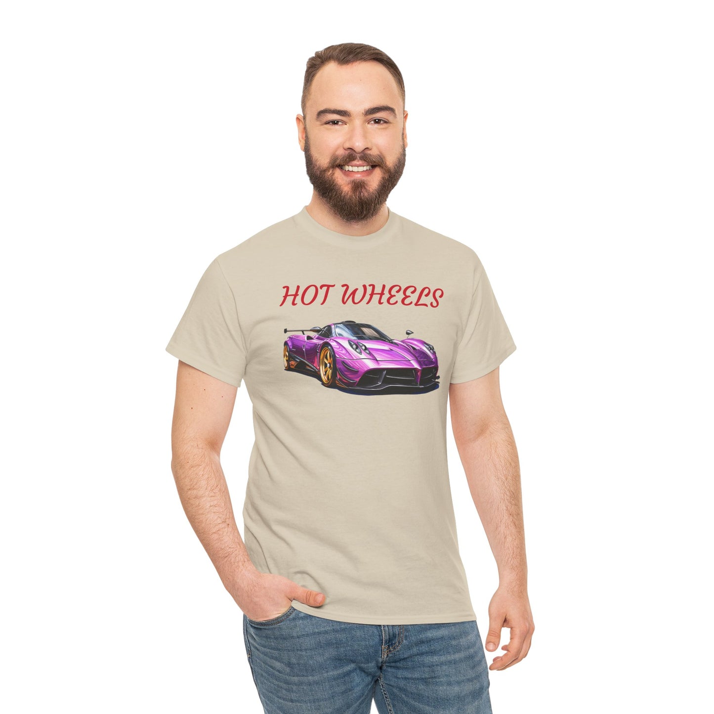 Princess Grace Hot Wheels Unisex Heavy Cotton Tee Retro Car Graphic T-Shirt for Auto Enthusiasts