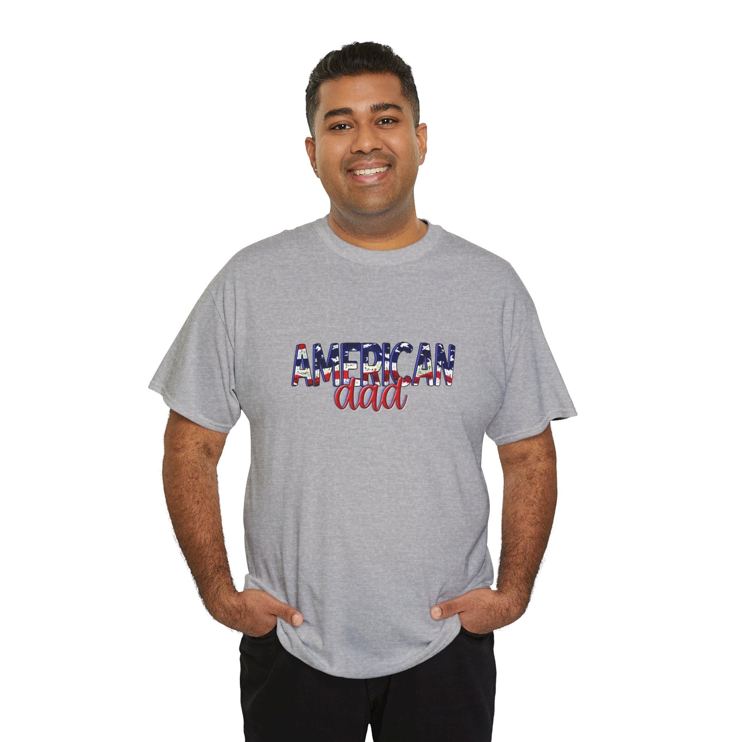 Princess Grace Patriotic American Dad Tee Unisex Heavy Cotton T-Shirt