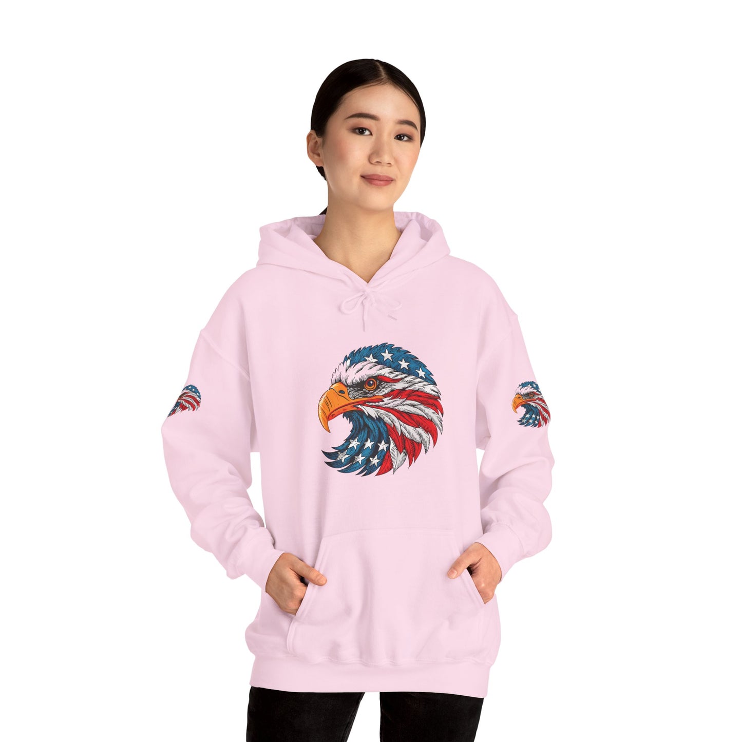 Princess Grace Patriotic Eagle Hoodie Unisex Heavy Blend Sweatshirt