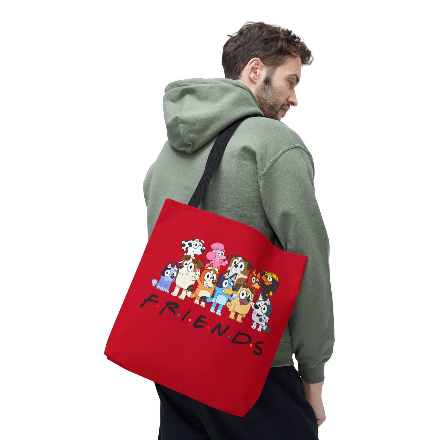 Princess Grace Colorful Cartoon Friends Tote Bag Perfect for Animal Lovers and Everyday Use