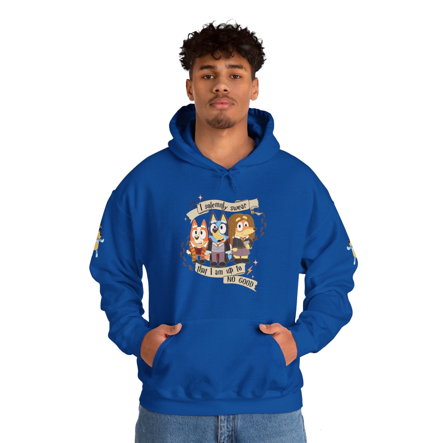 Princess Grace Bluey I Sincerely Sweet! Unisex Heavy Blend Hooded Sweatshirt for Fun Loving Fans