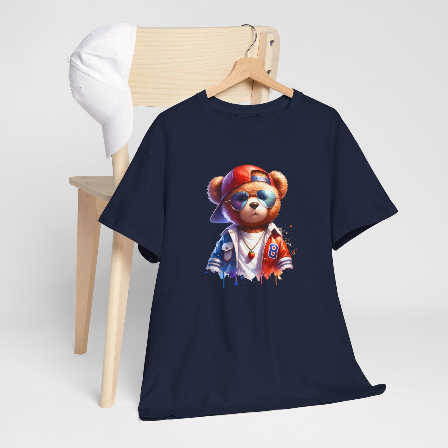 Princess Grace Cool Bear Graphic Unisex Heavy Cotton Tee