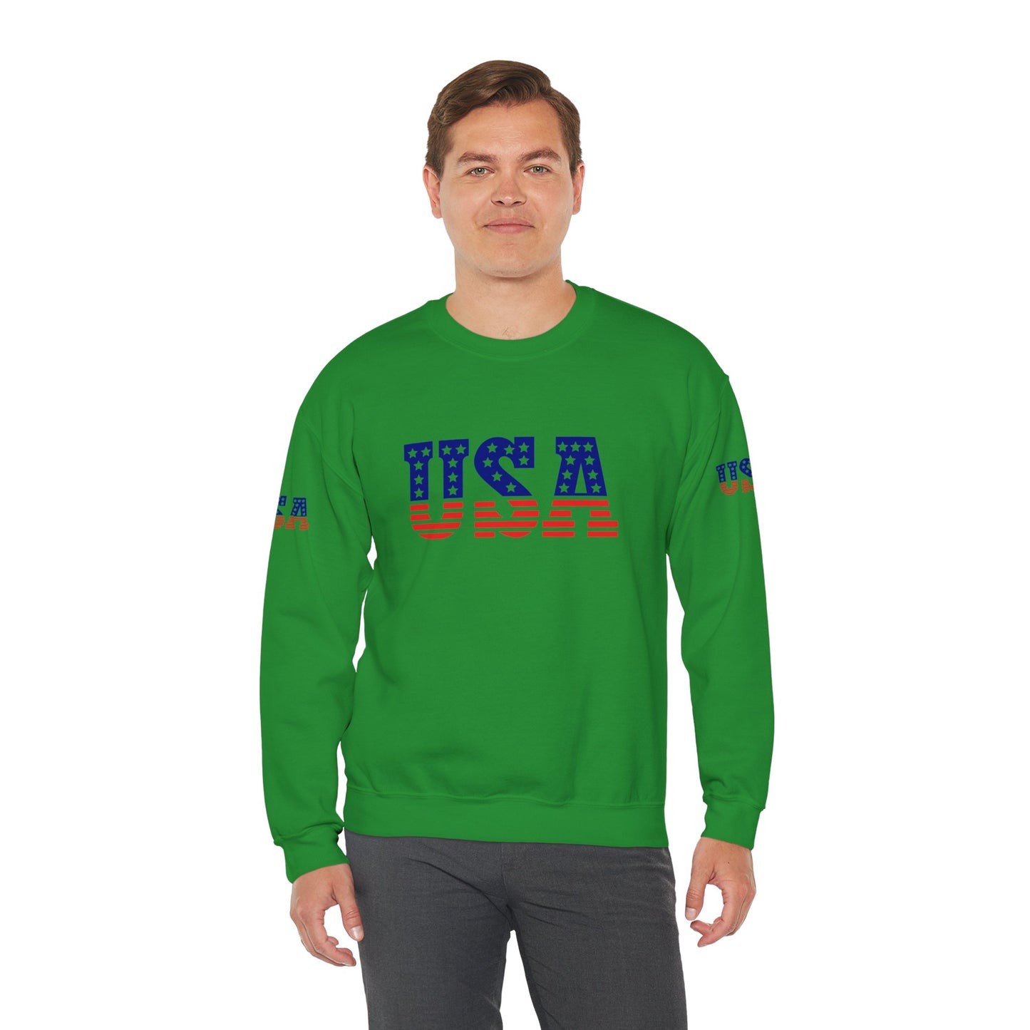 Princess Grace Patriotic USA Unisex Crewneck Sweatshirt Perfect for Independence Day Casual Wear