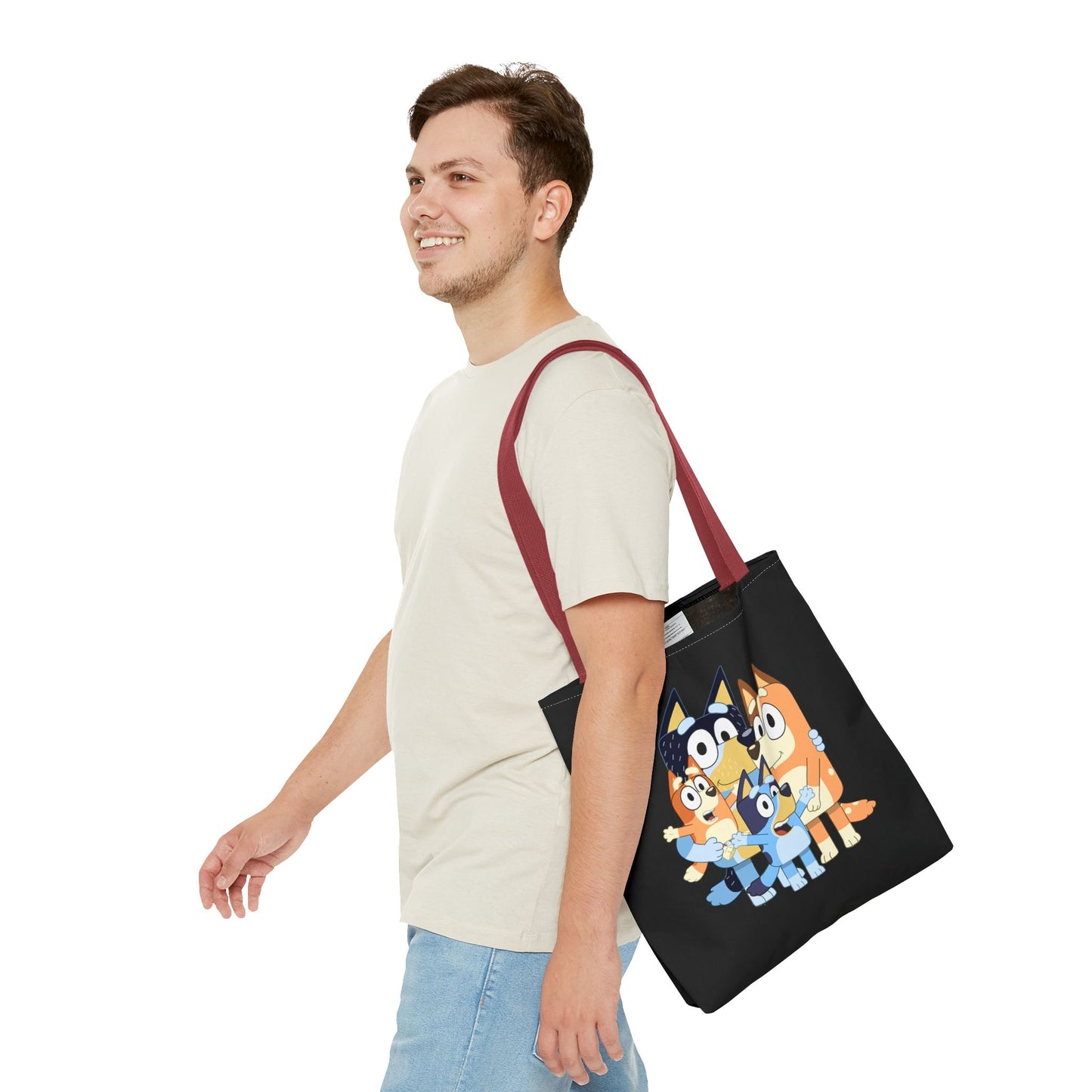 Princess Grace Playful Family Tote Bag Perfect for Kids and Fans of Bluey