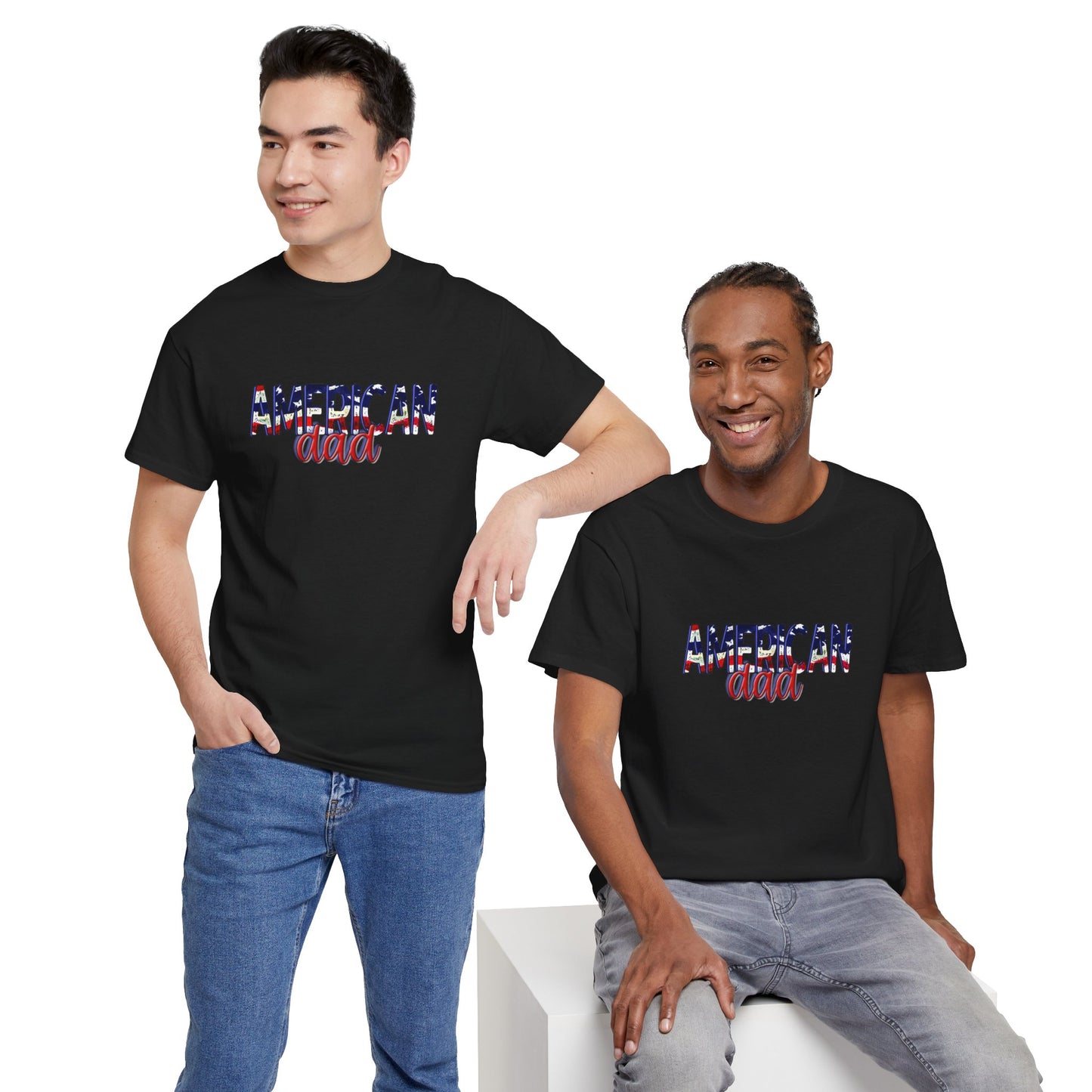 Princess Grace Patriotic American Dad Tee Unisex Heavy Cotton T-Shirt