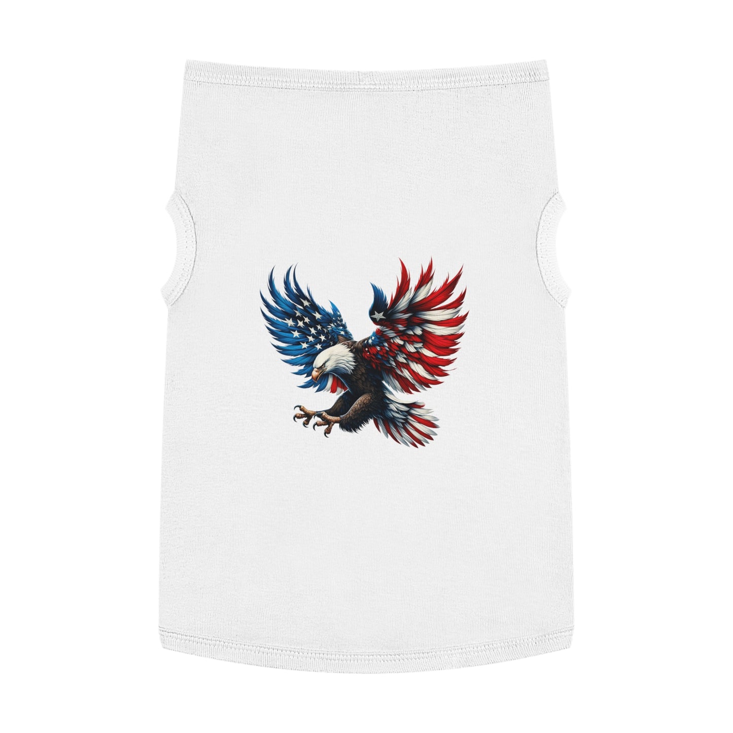 Princess Grace Patriotic Eagle Pet Tank Top Comfortable & Stylish Holiday Apparel for Dogs