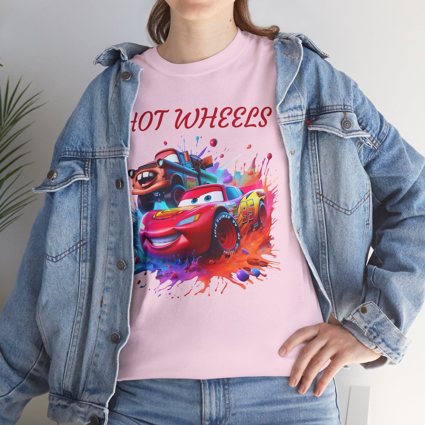 Princess Grace Cool Cars Unisex Heavy Cotton Tee Hot Wheels Graphic Tee for Kids and Adults