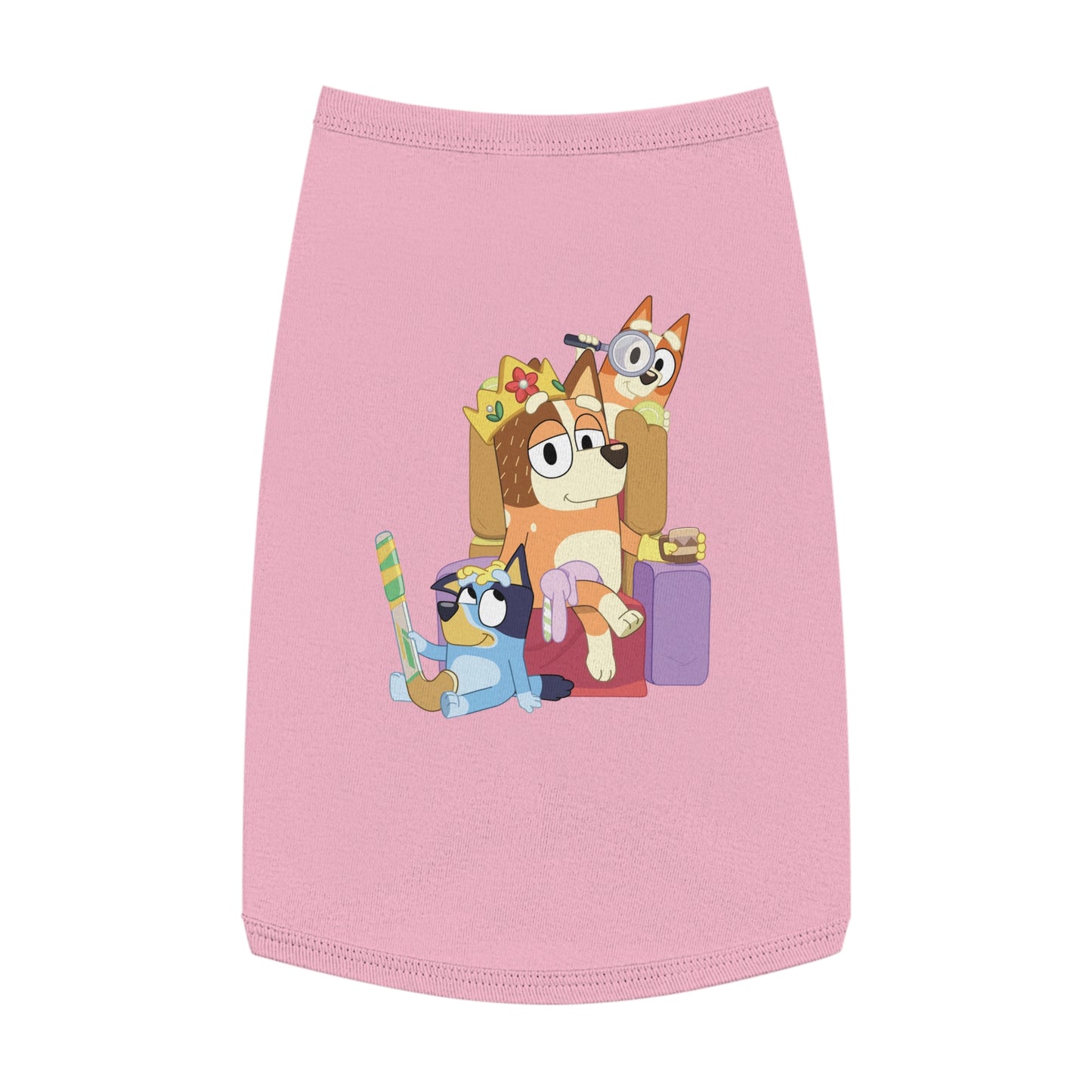 Princess Grace BLUEY Fun Pet Tank Top Adorable Cartoon Design for Your Furry Friend