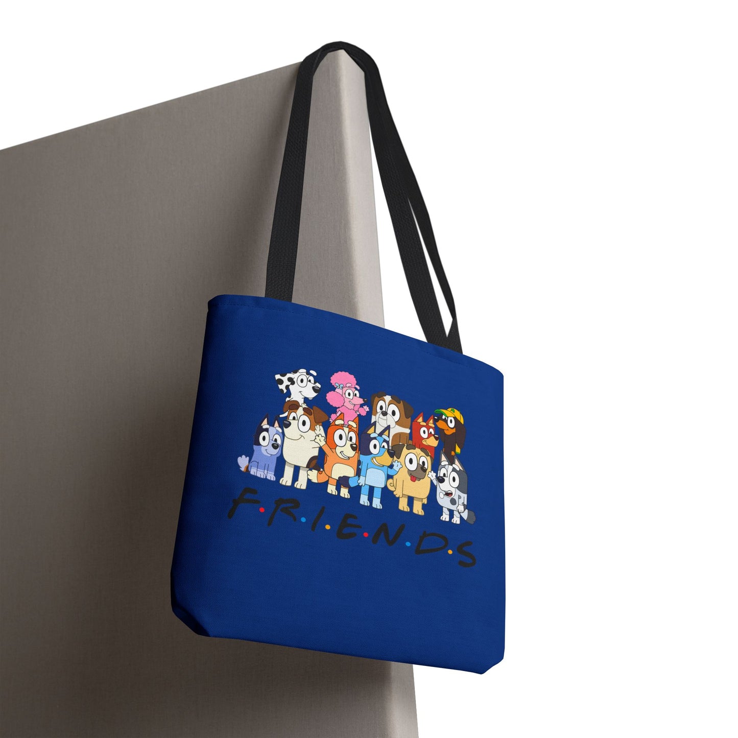 Princess Grace Bluey F.R.I.E.N.D.S. Cartoon Dog Tote Bag Fun & Playful Accessory for Dog Lovers
