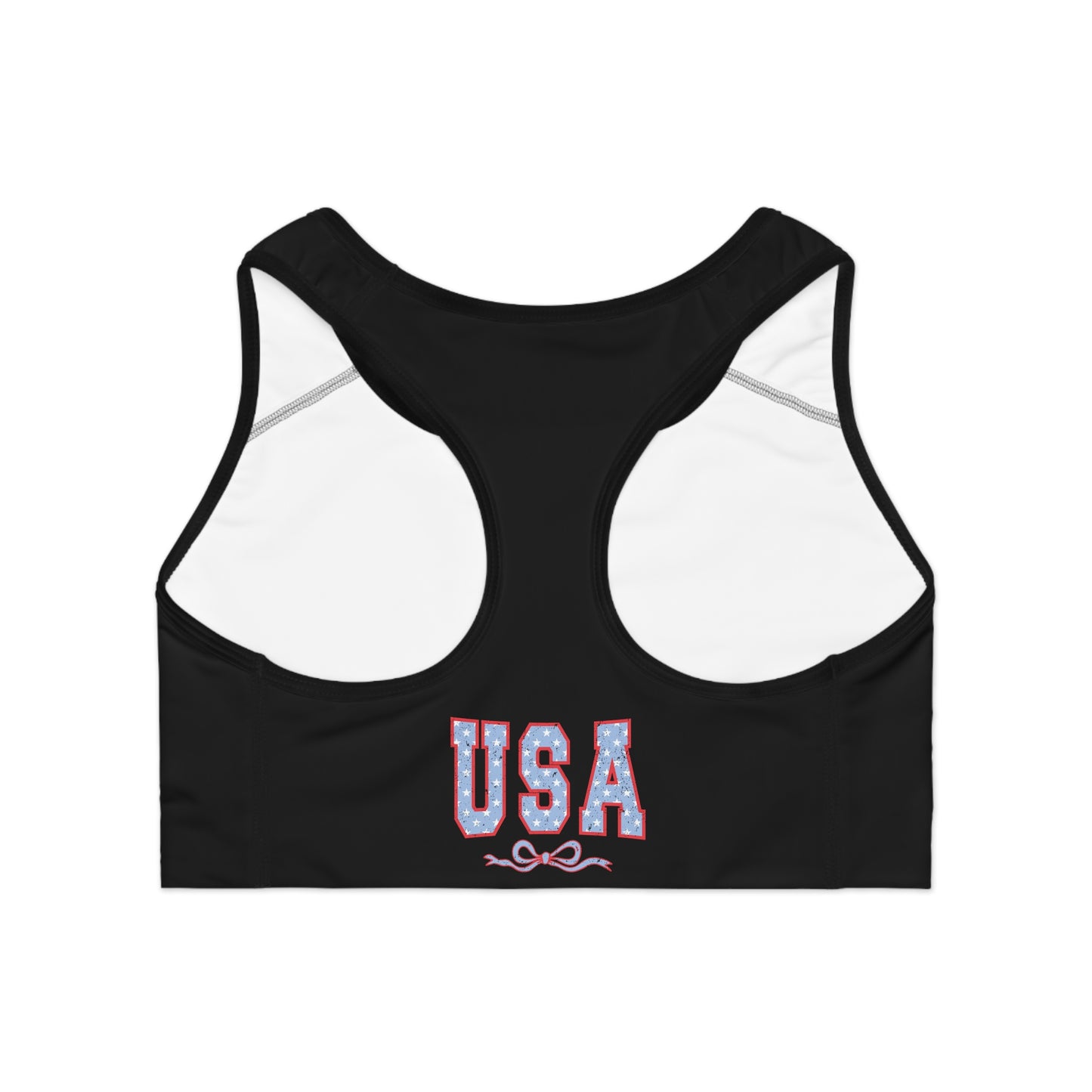 Princess Grace Patriotic USA Sports Bra for Fitness and Active Wear
