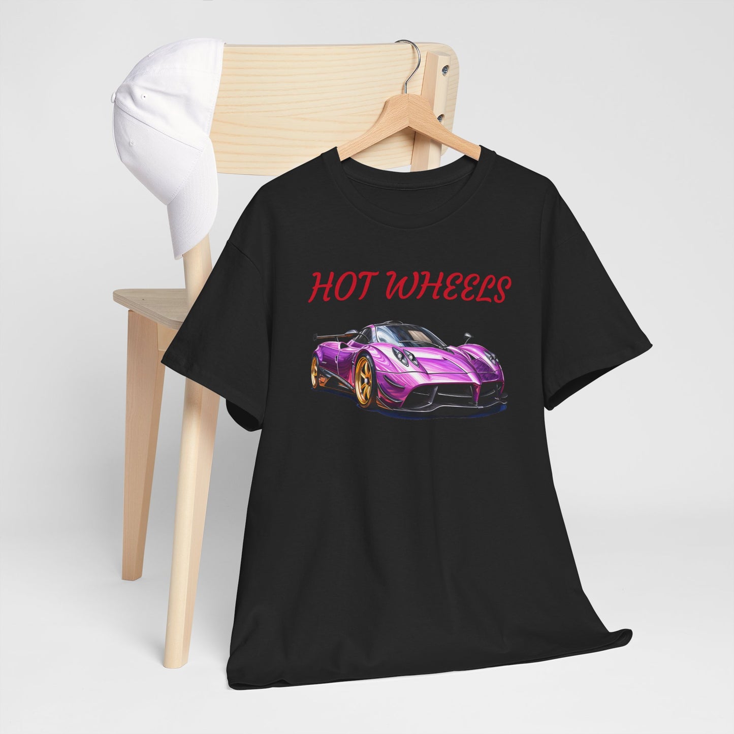 Princess Grace Hot Wheels Unisex Heavy Cotton Tee Retro Car Graphic T-Shirt for Auto Enthusiasts