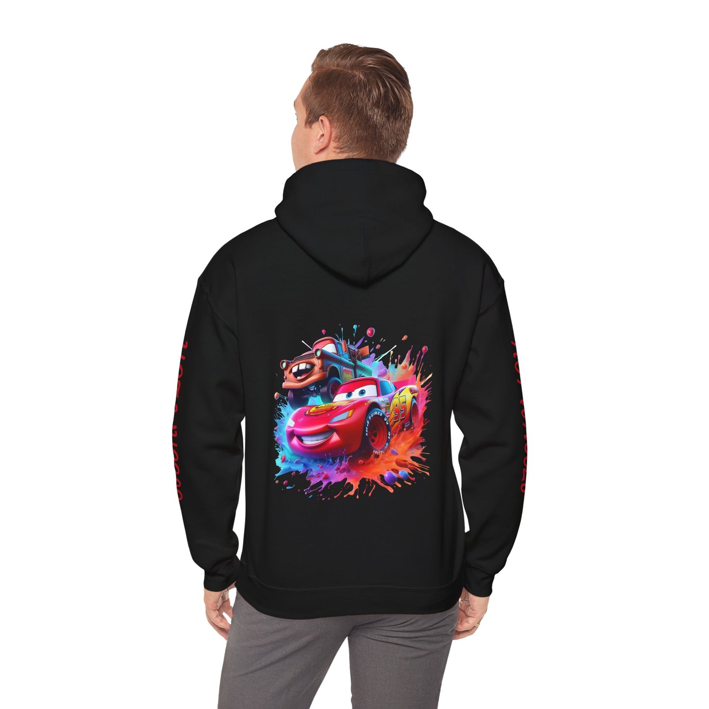 Princess Grace Hot Wheels Unisex Hoodie Retro Racing Design for Kids and Car Enthusiasts