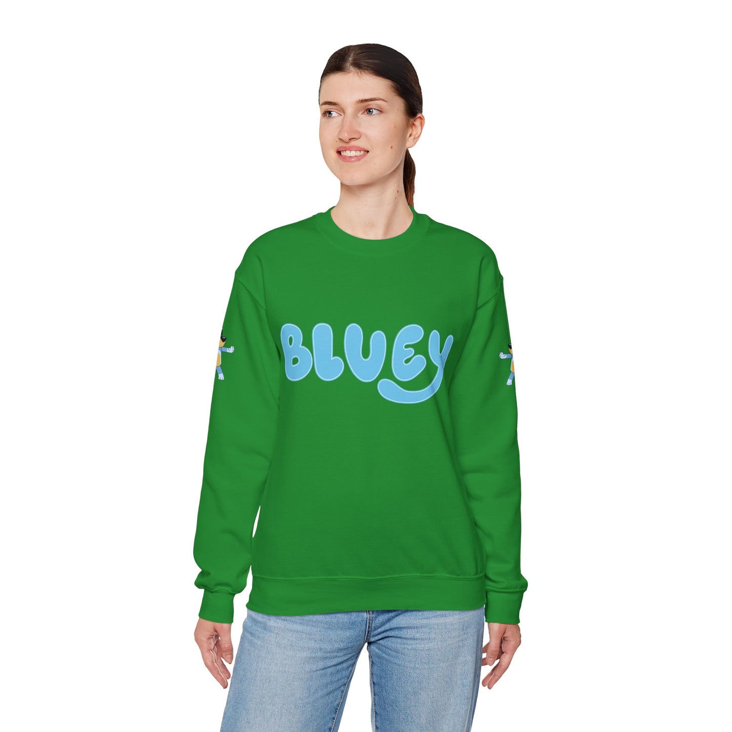 Princess Grace Bluey Unisex Crewneck Sweatshirt Cozy Cartoon Apparel for Kids and Adults