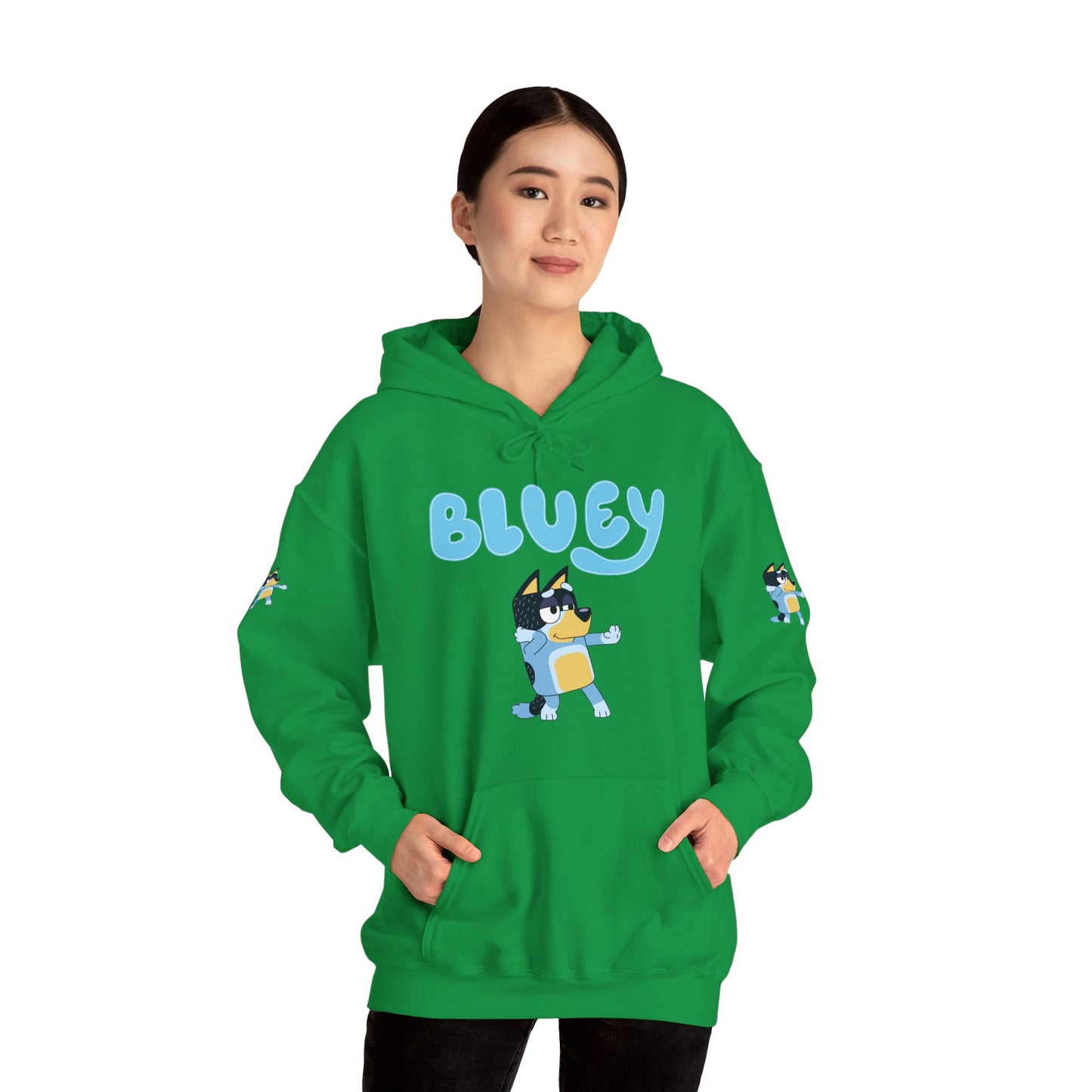 Princess Grace Cute Bluey Hoodie for Kids & Adults Unisex Heavy Blend Sweatshirt with Adorable Character Design