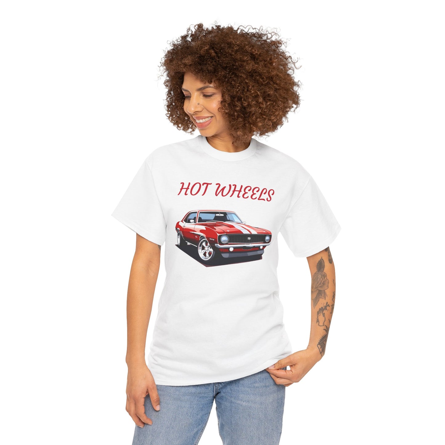 Princess Grace Hot Wheels Graphic Unisex Heavy Cotton Tee Perfect for Car Enthusiasts