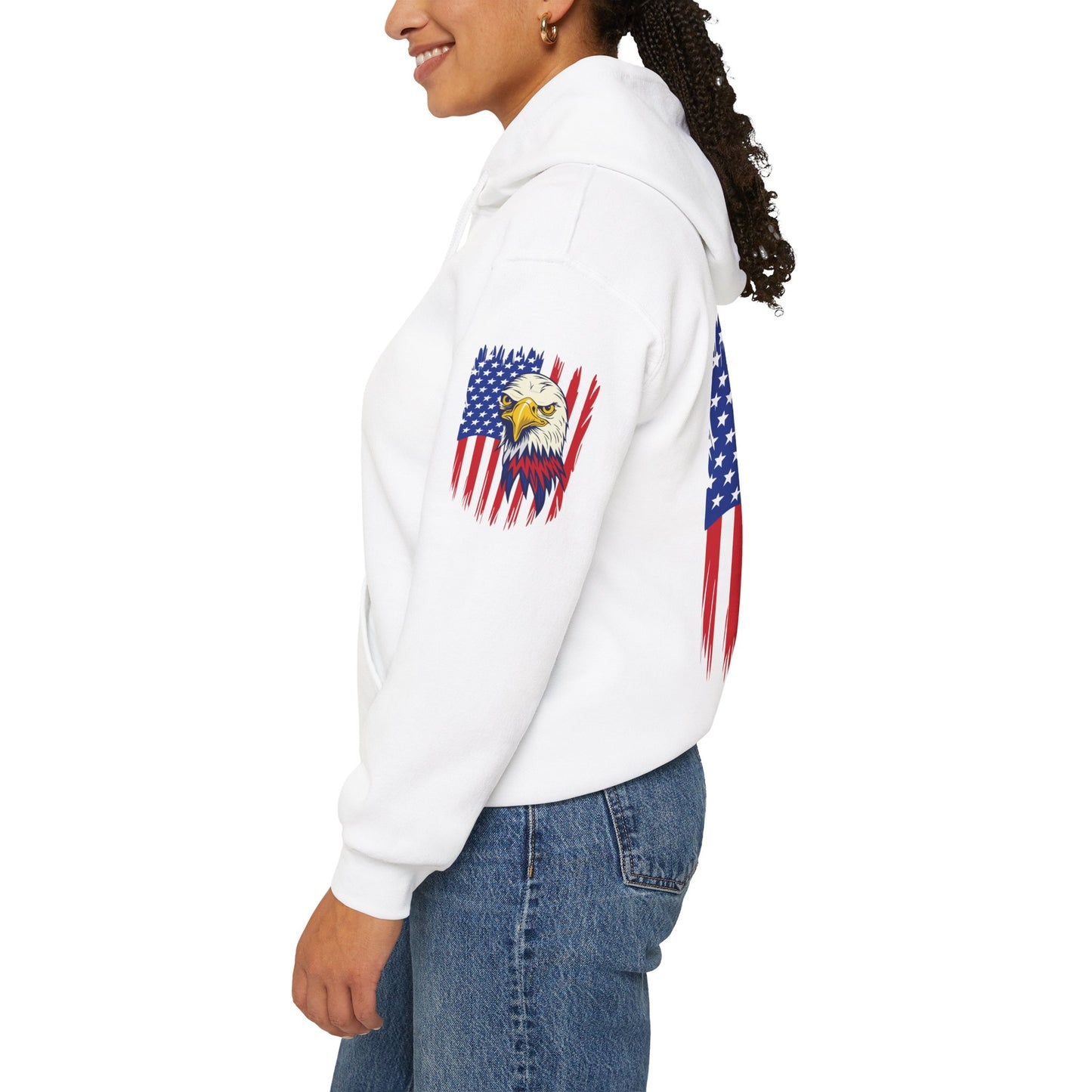 Princess Grace Patriotic Eagle Unisex Heavy Blend Hoodie