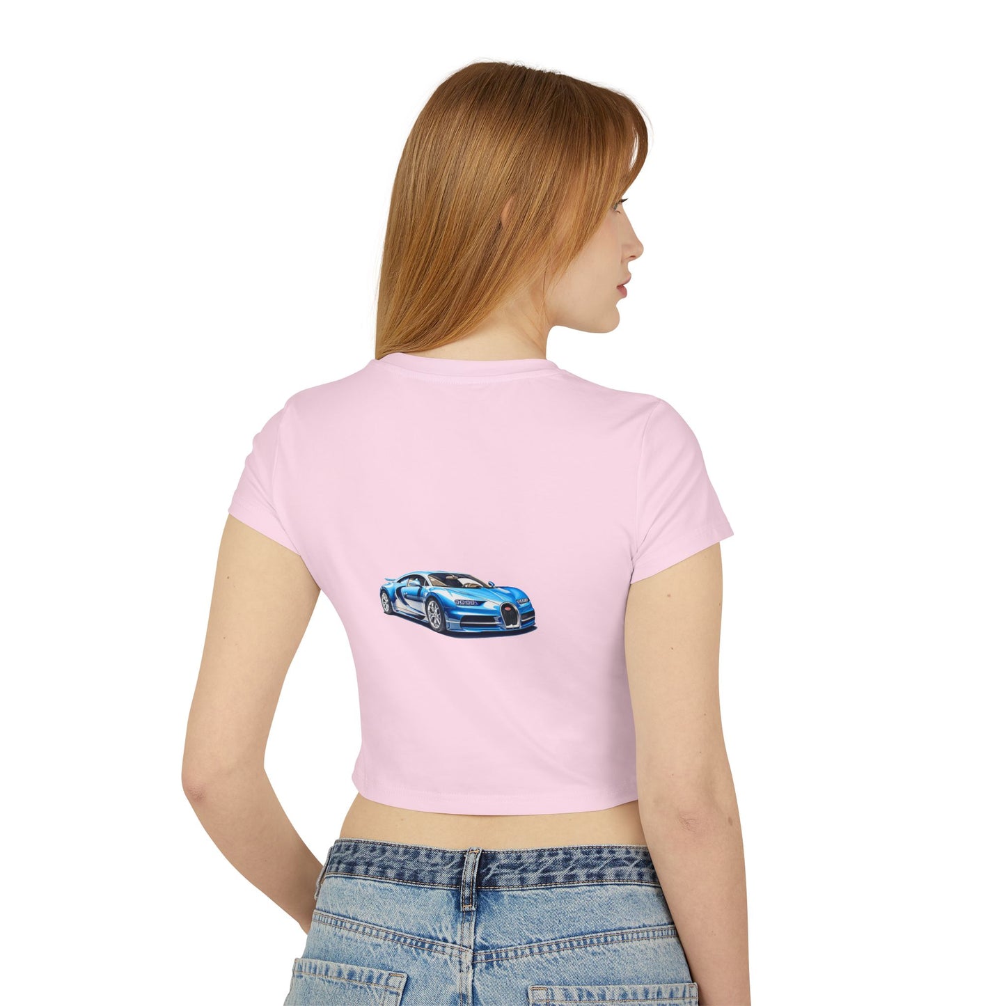 Princess Grace Hot Wheels Women's Baby Tee Cute Car Graphic T-Shirt for Car Lovers