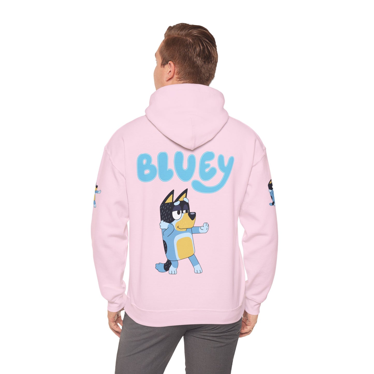 Princess Grace Cute Bluey Hoodie for Kids & Adults Unisex Heavy Blend Sweatshirt with Adorable Character Design