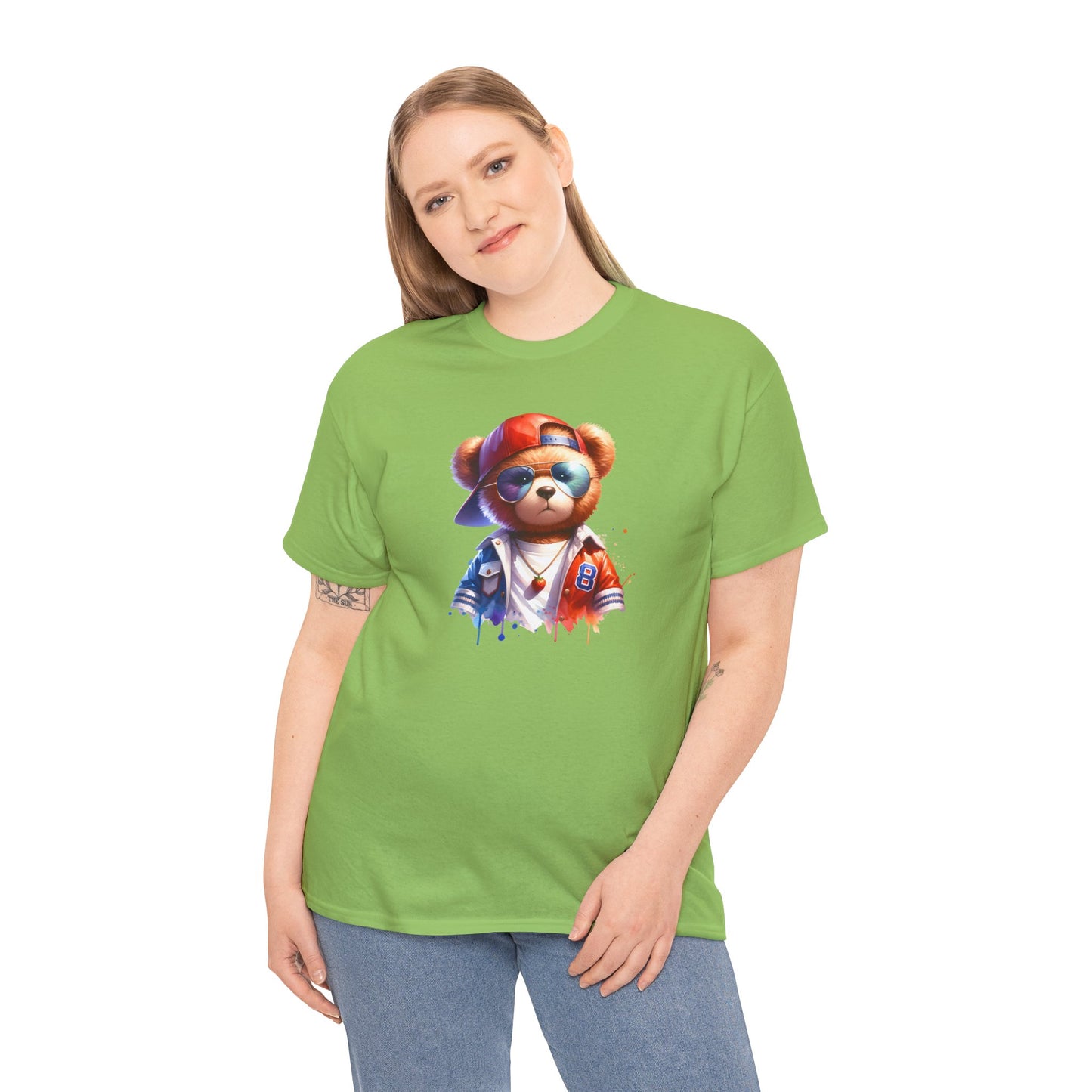 Princess Grace Cool Bear Graphic Unisex Heavy Cotton Tee