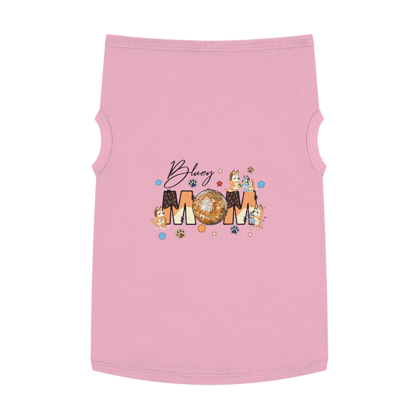Princess Grace BLUEY Disco Dog Mom Tank Top Fun Pet Apparel for Dog Lovers