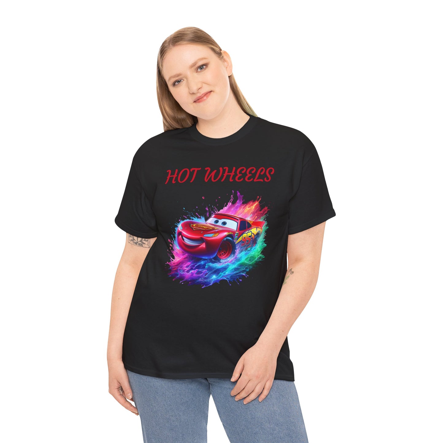 Princess Grace Hot Wheels Unisex Heavy Cotton Tee Vibrant Racing Graphic T-Shirt