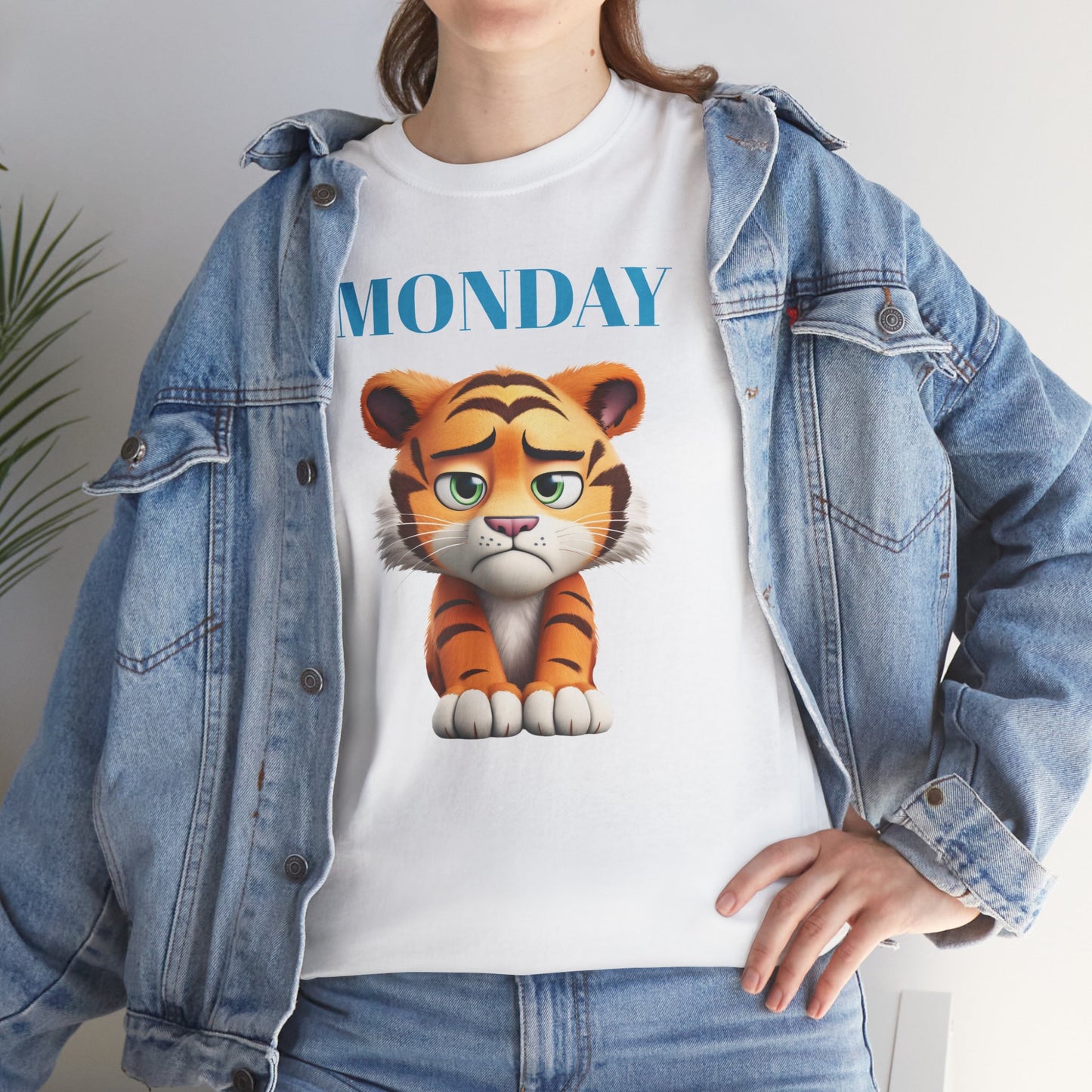 Princess Grace Funny Monday Tiger Unisex Heavy Cotton Tee