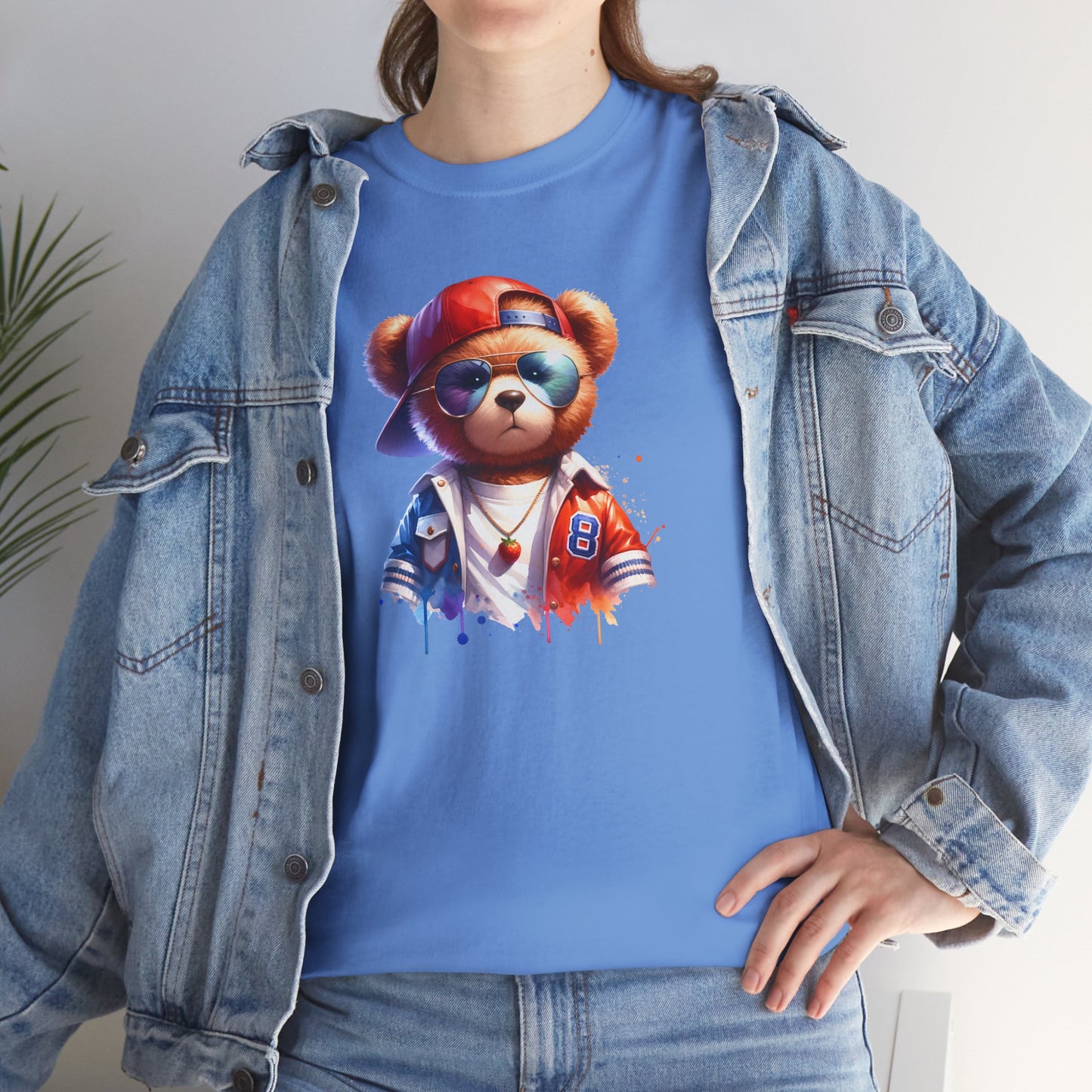 Princess Grace Cool Bear Graphic Unisex Heavy Cotton Tee