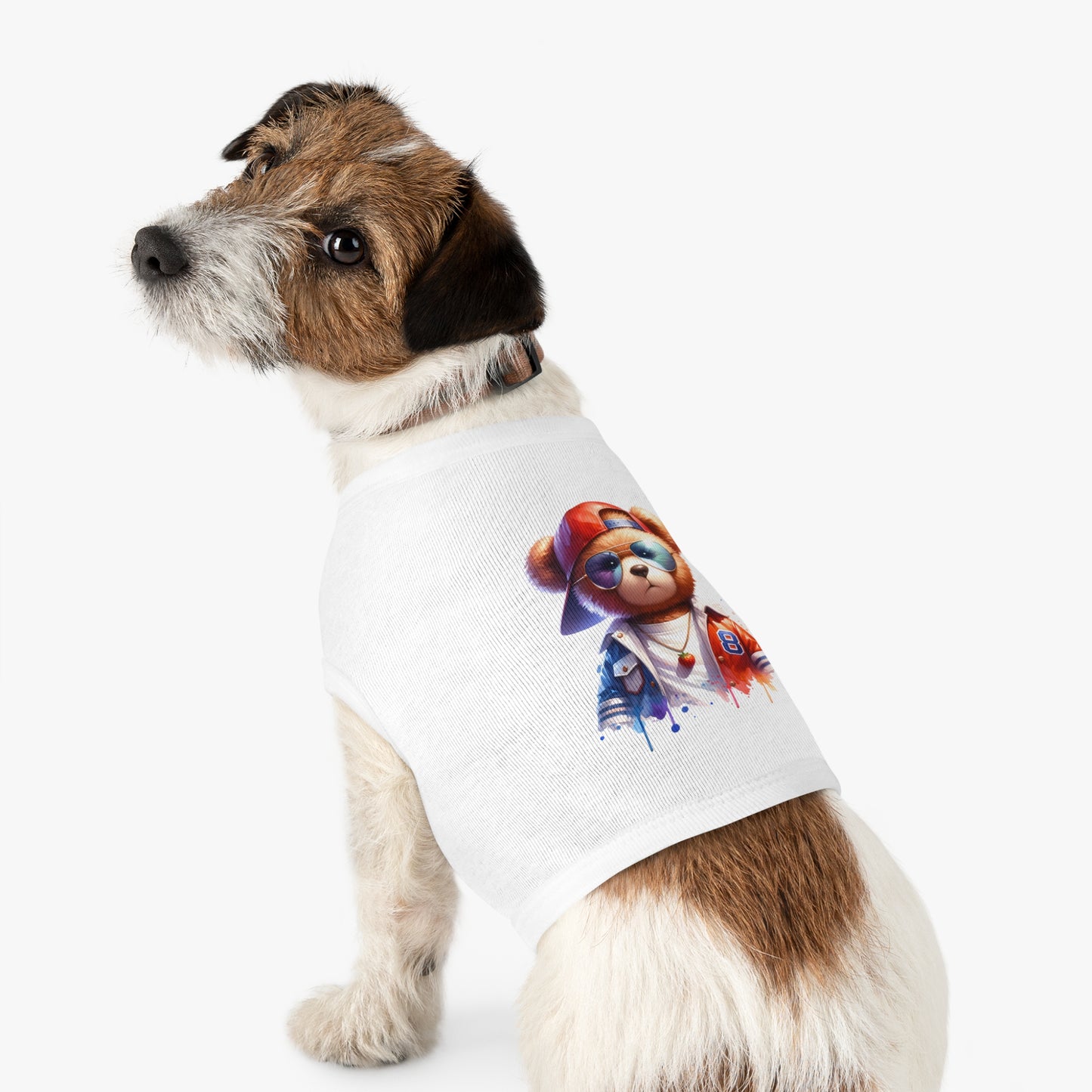 Princess Grace CUTE Cool Bear Pet Tank Top Stylish Dog Apparel for Fun Outings