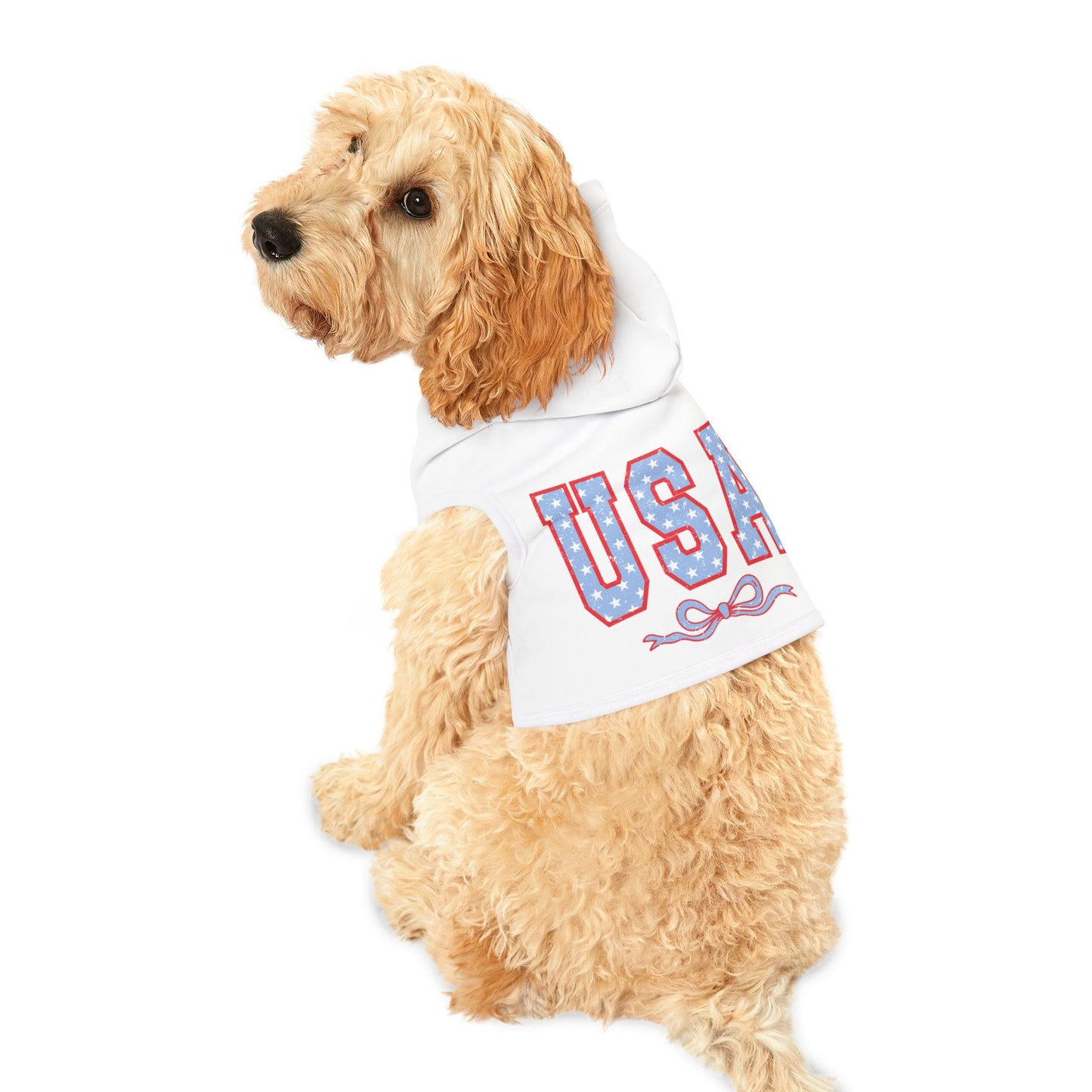 Princess Grace USA Stars & Stripes Pet Hoodie Celebrate in Style