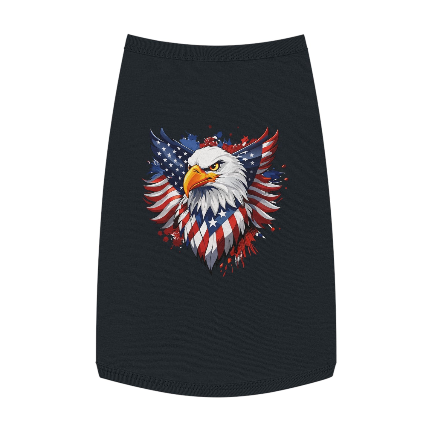 Princess Grace Patriotic Eagle Pet Tank Top USA Flag Design for Holidays & Celebrations