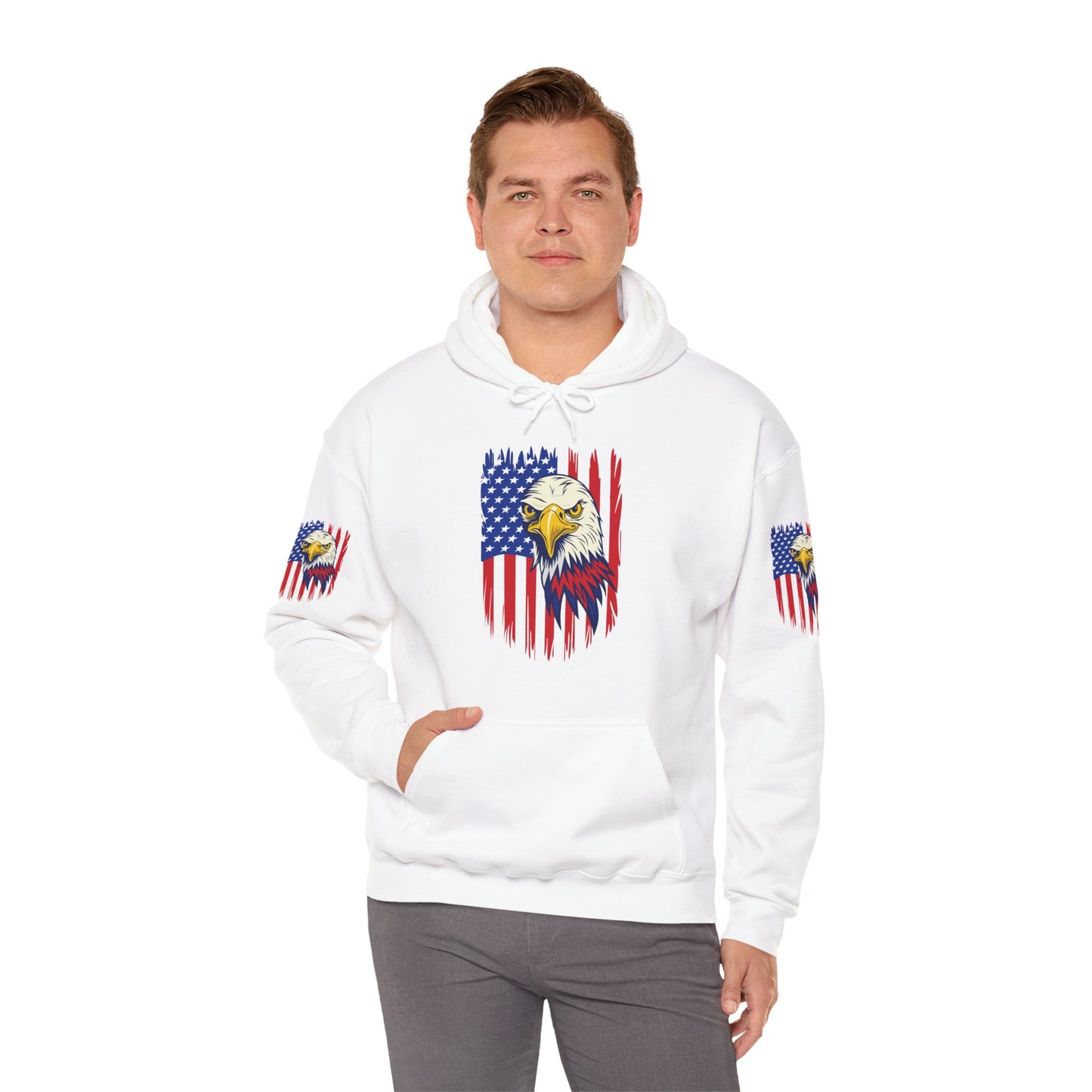 Princess Grace Patriotic Eagle Unisex Heavy Blend Hoodie