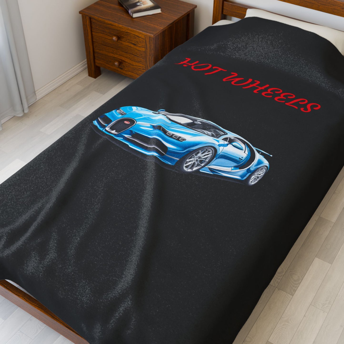 Princess Grace Hot Wheels Velveteen Plush Blanket Cozy Stylish Throw for Car Enthusiasts