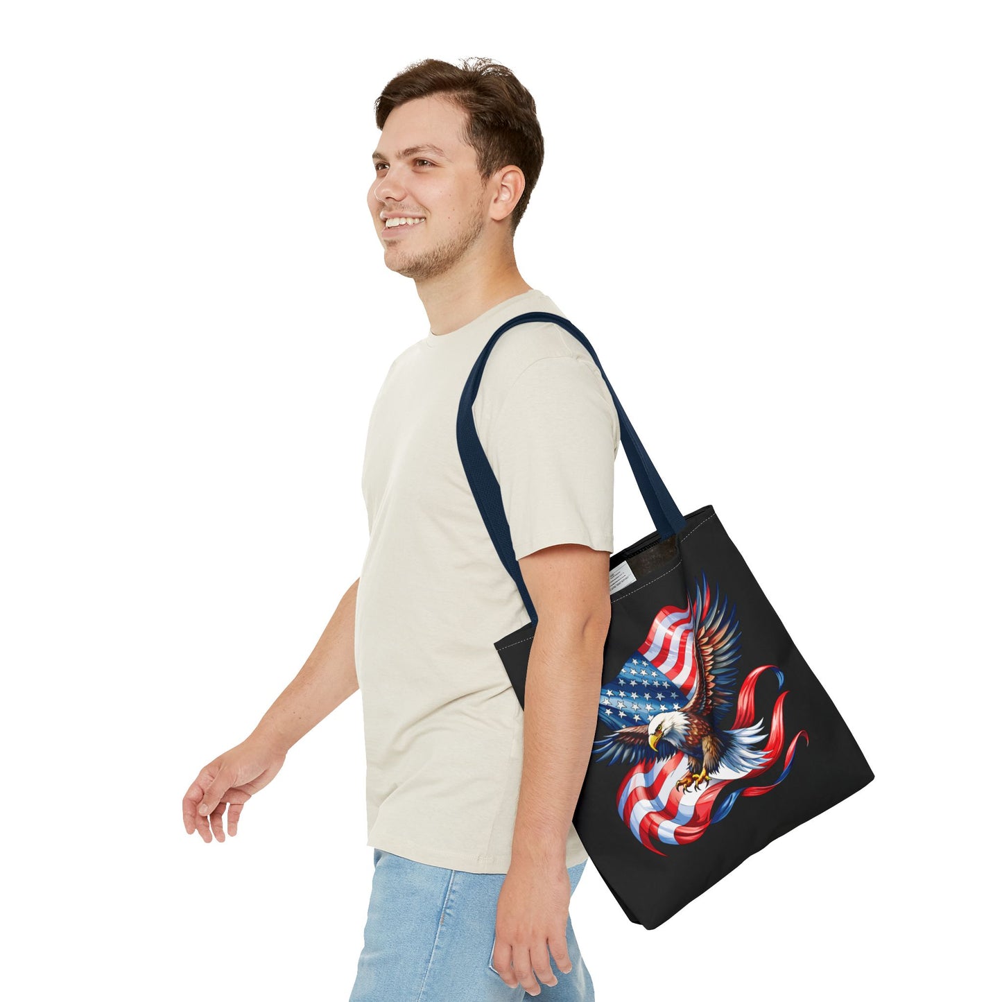 Princess Grace Patriotic Eagle Tote Bag Perfect for Fourth of July and Memorial Day