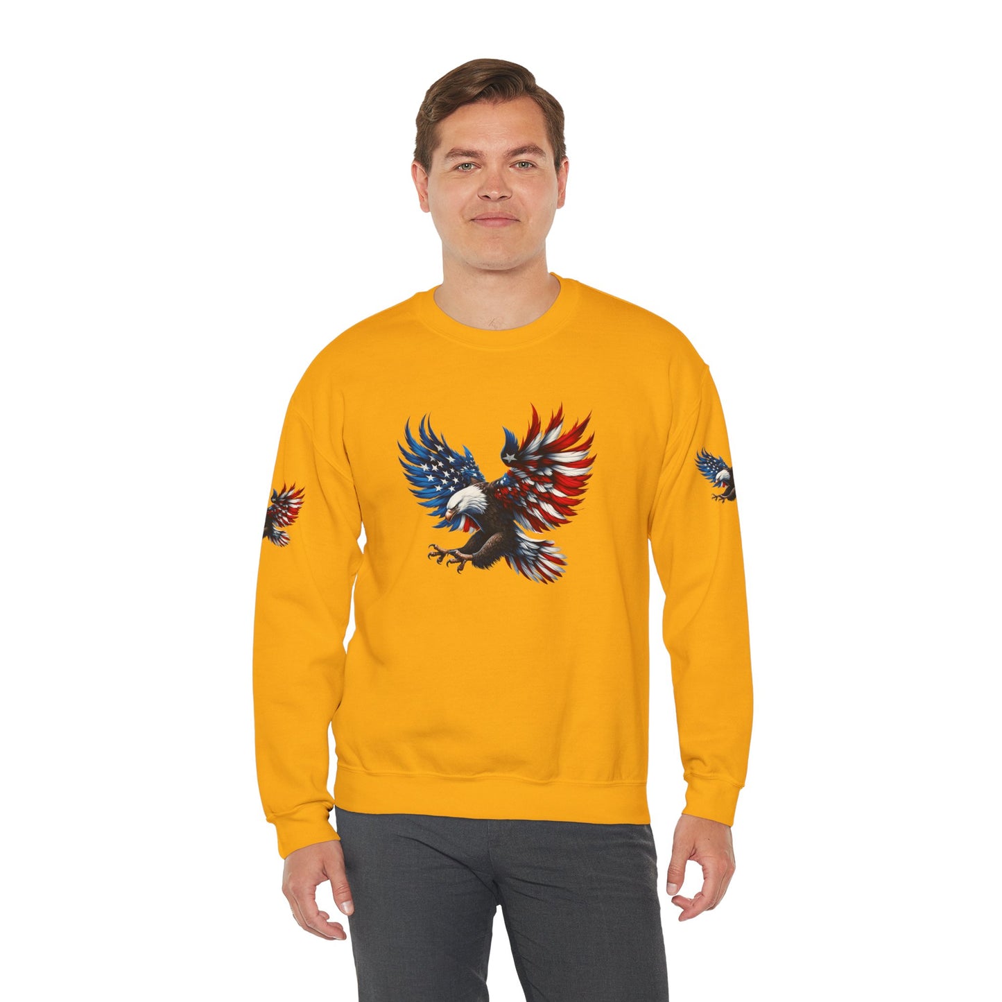 Princess Grace Patriotic Eagle Unisex Crewneck Sweatshirt