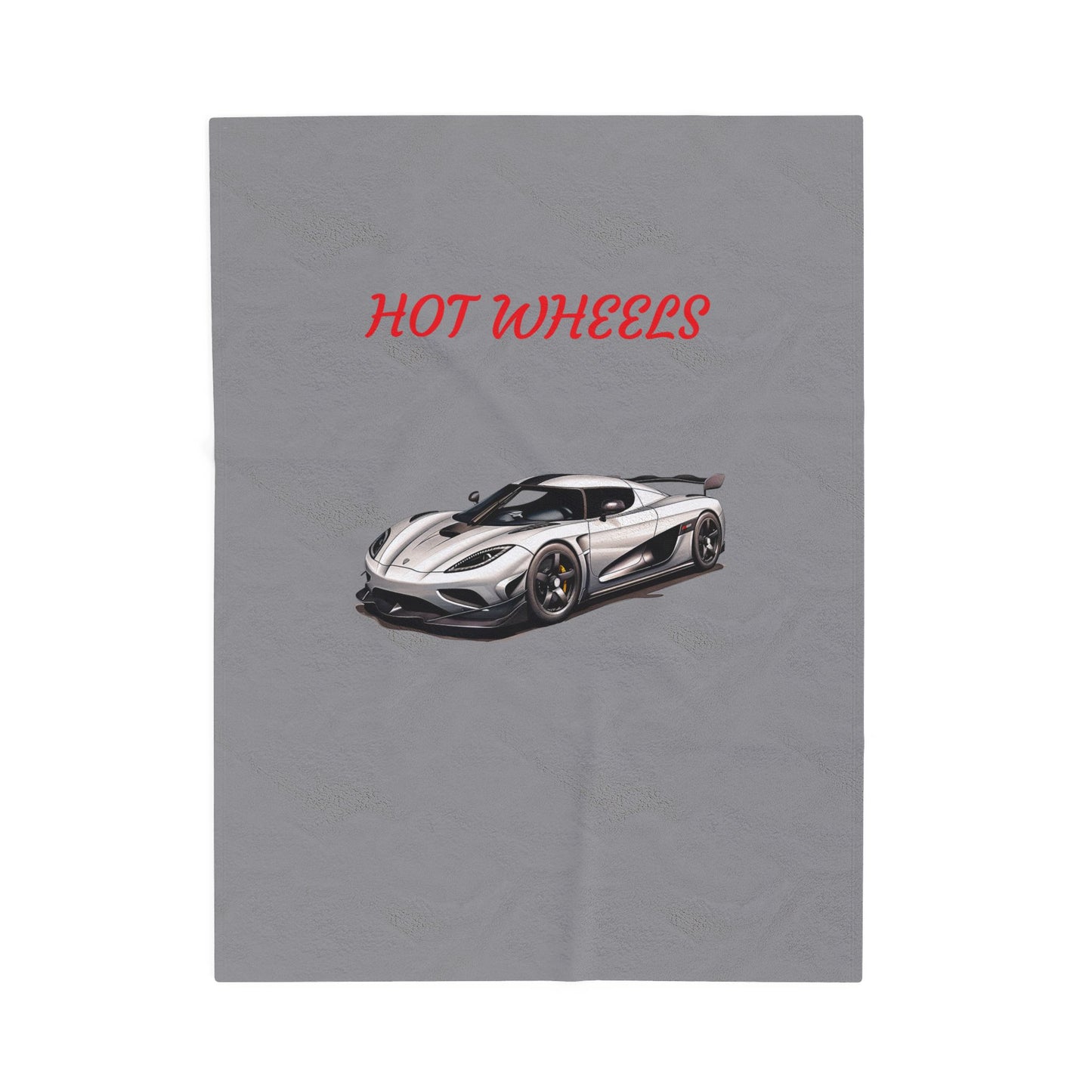 Princess Grace Hot Wheels Velveteen Plush Blanket Soft & Cozy Car Themed Throw for Kids and Car Enthusiasts