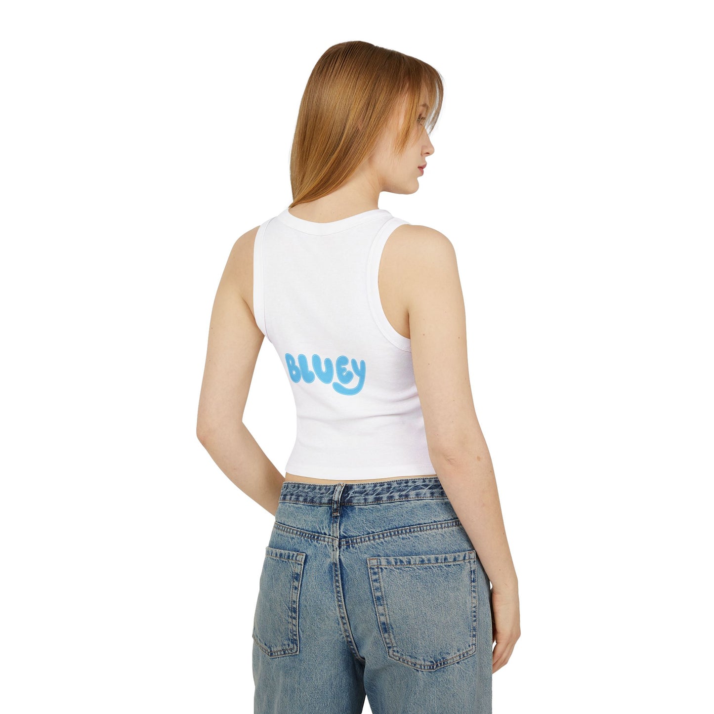 Princess Grace Cute Bluey Character Racer Tank Top