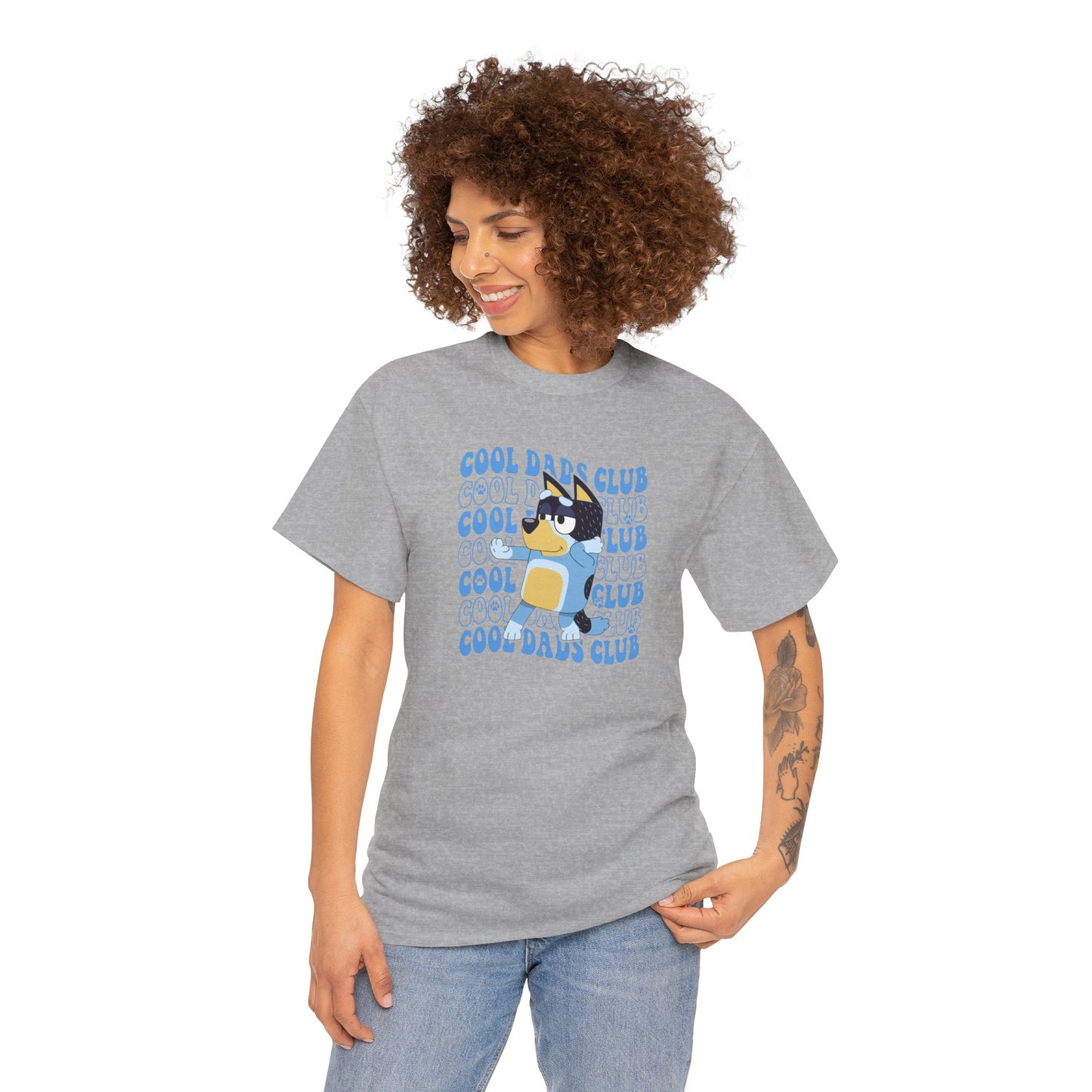 Princess Grace Bluey Cool Dads Club Unisex Heavy Cotton Tee