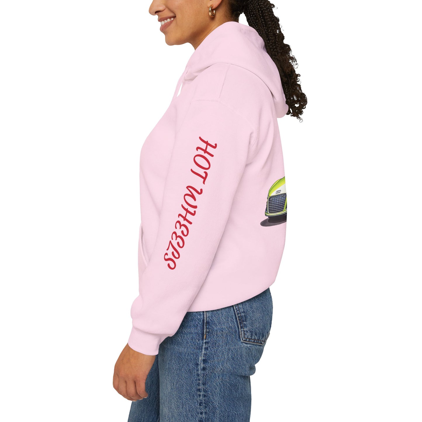 Princess Grace Hot Wheels Unisex Hooded Sweatshirt Cool Car Design for Auto Enthusiasts