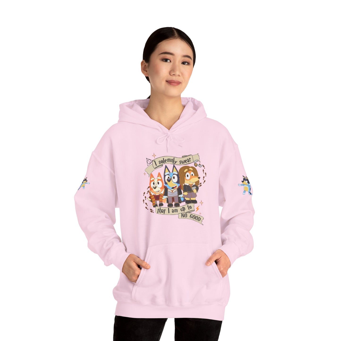 Princess Grace Bluey I Sincerely Sweet! Unisex Heavy Blend Hooded Sweatshirt for Fun Loving Fans