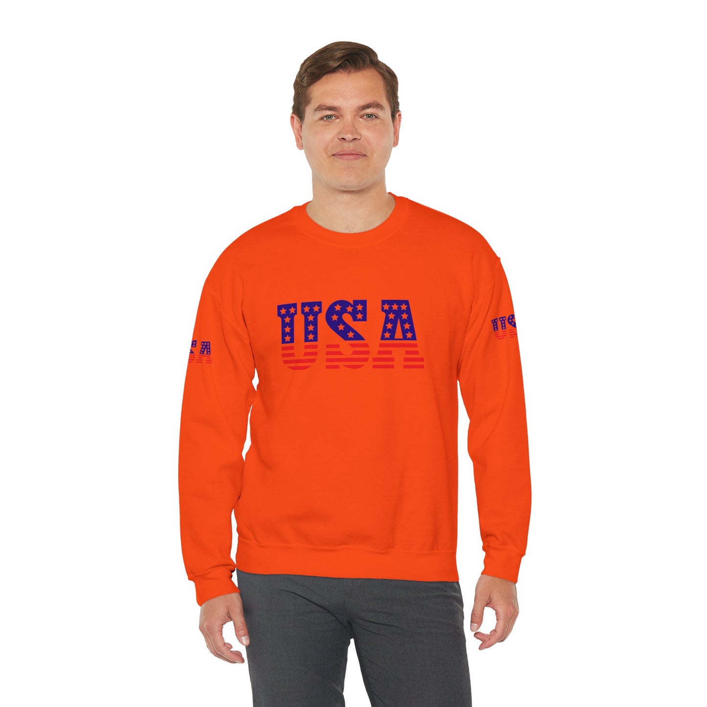 Princess Grace Patriotic USA Unisex Crewneck Sweatshirt Perfect for Independence Day Casual Wear