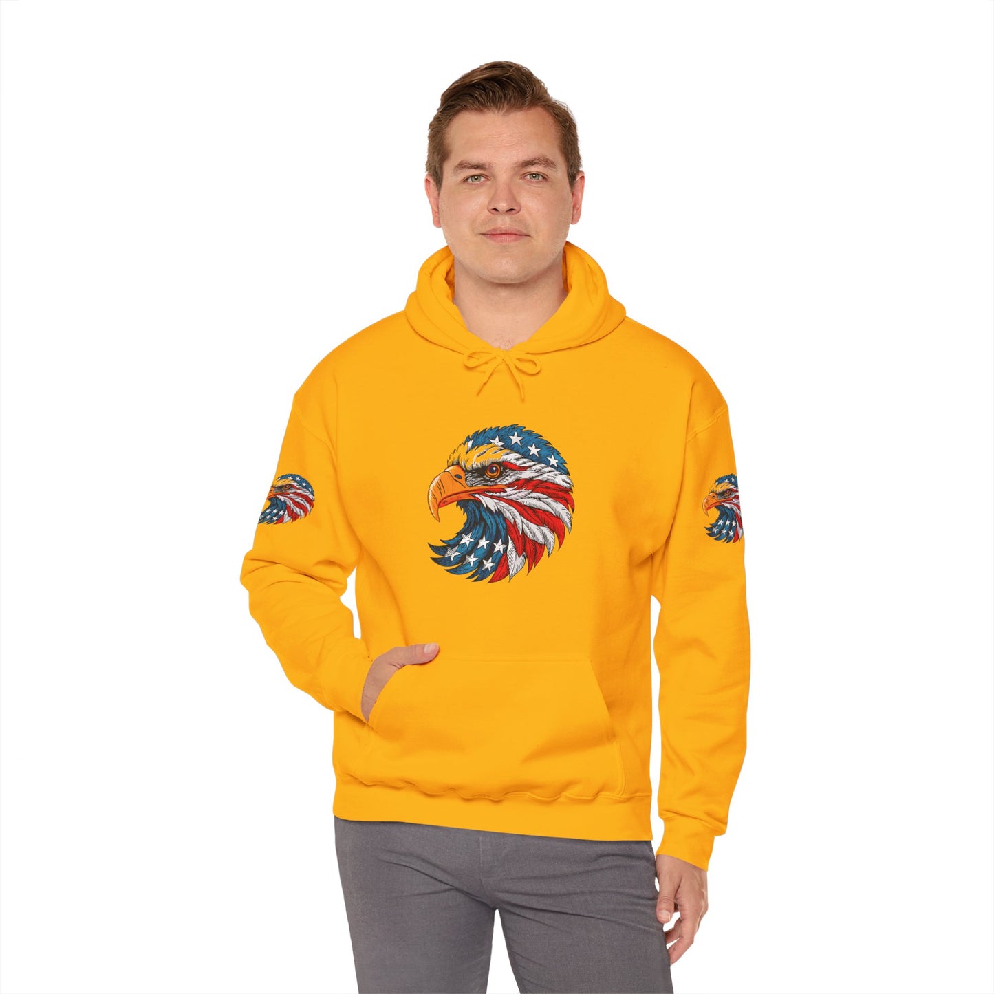 Princess Grace Patriotic Eagle Hoodie Unisex Heavy Blend Sweatshirt