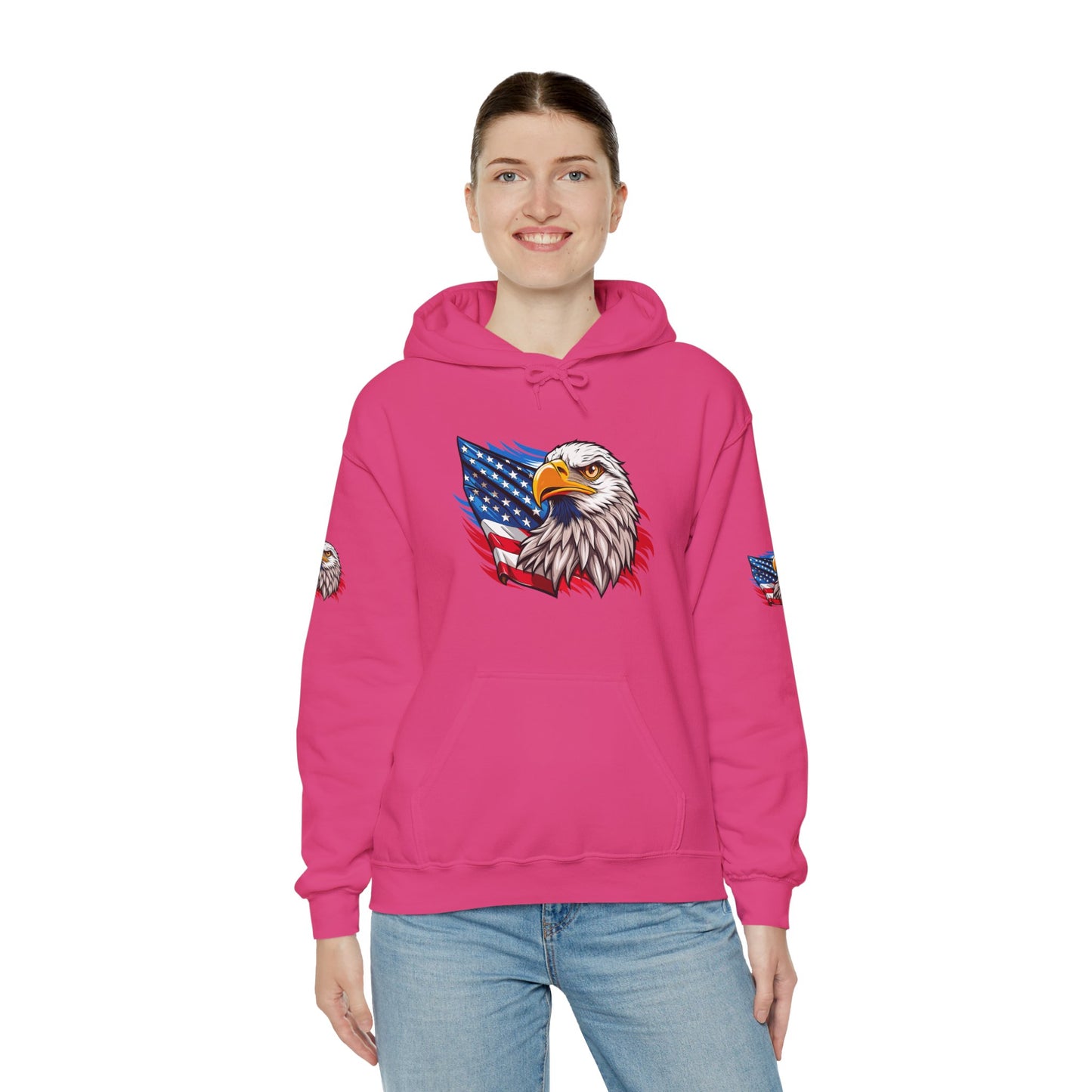 Princess Grace Patriotic Eagle Unisex Heavy Blend Hoodie