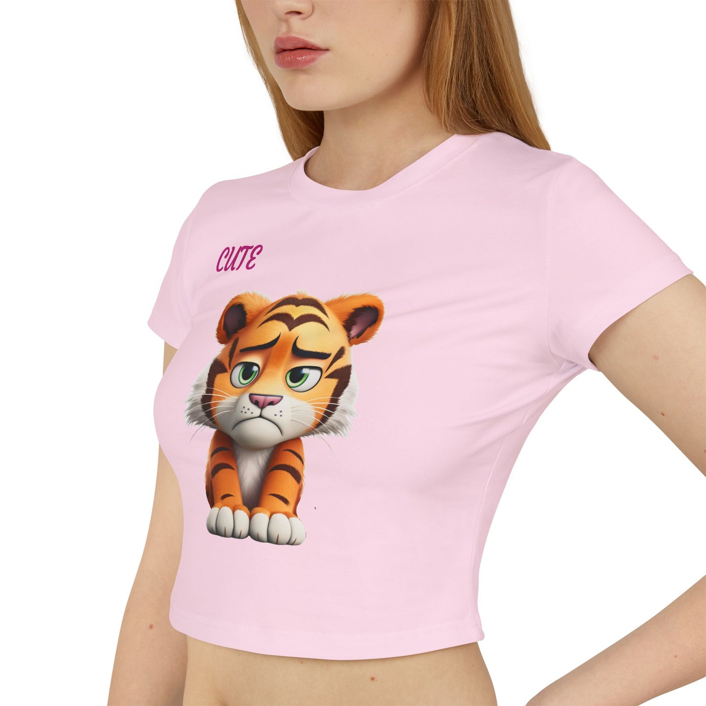 Princess Grace Cute Tiger Women's Baby Tee