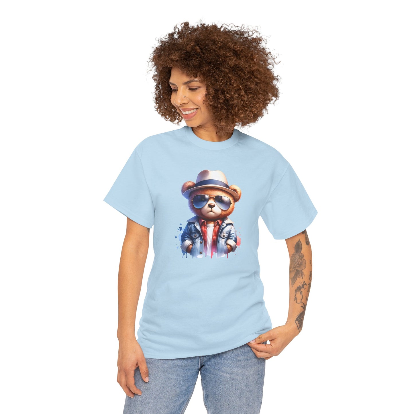 Princess Grace Cool Bear Graphic Unisex Heavy Cotton Tee