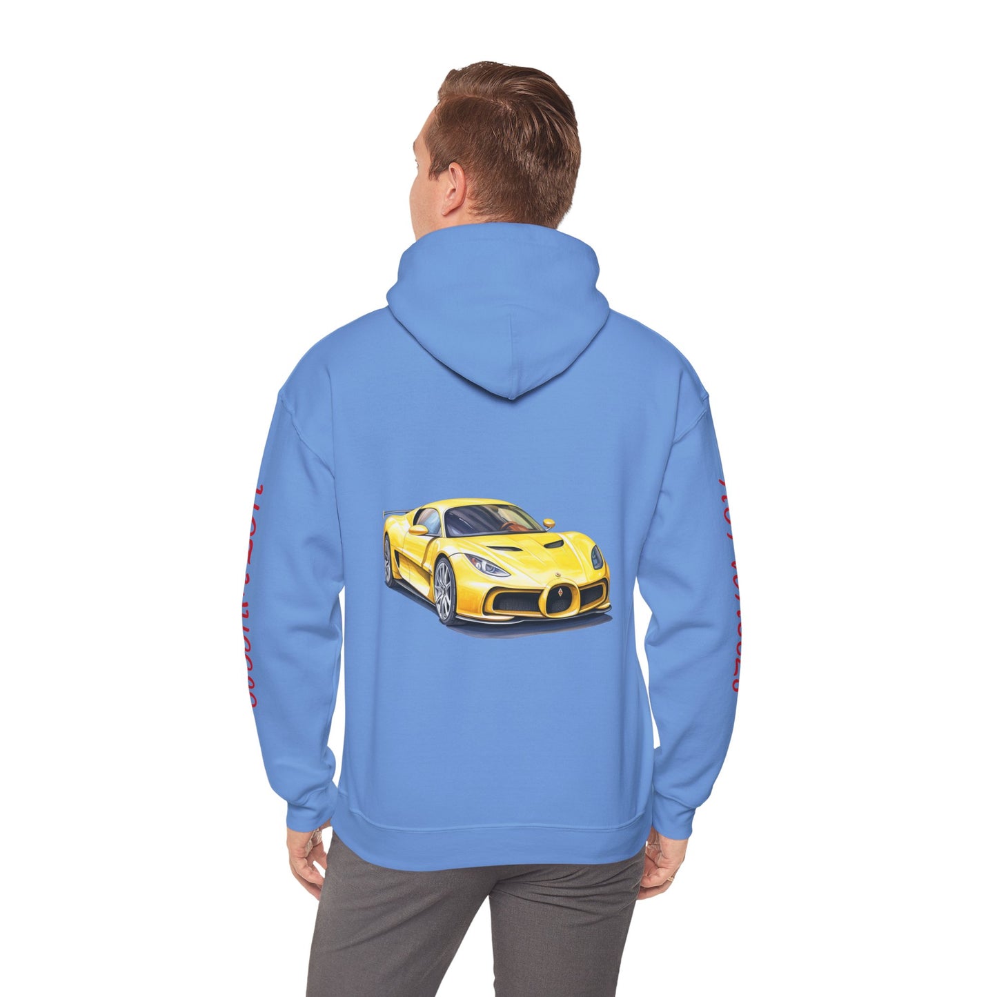 Princess Grace Hot Wheels Unisex Hooded Sweatshirt Racing Style for Car Enthusiasts