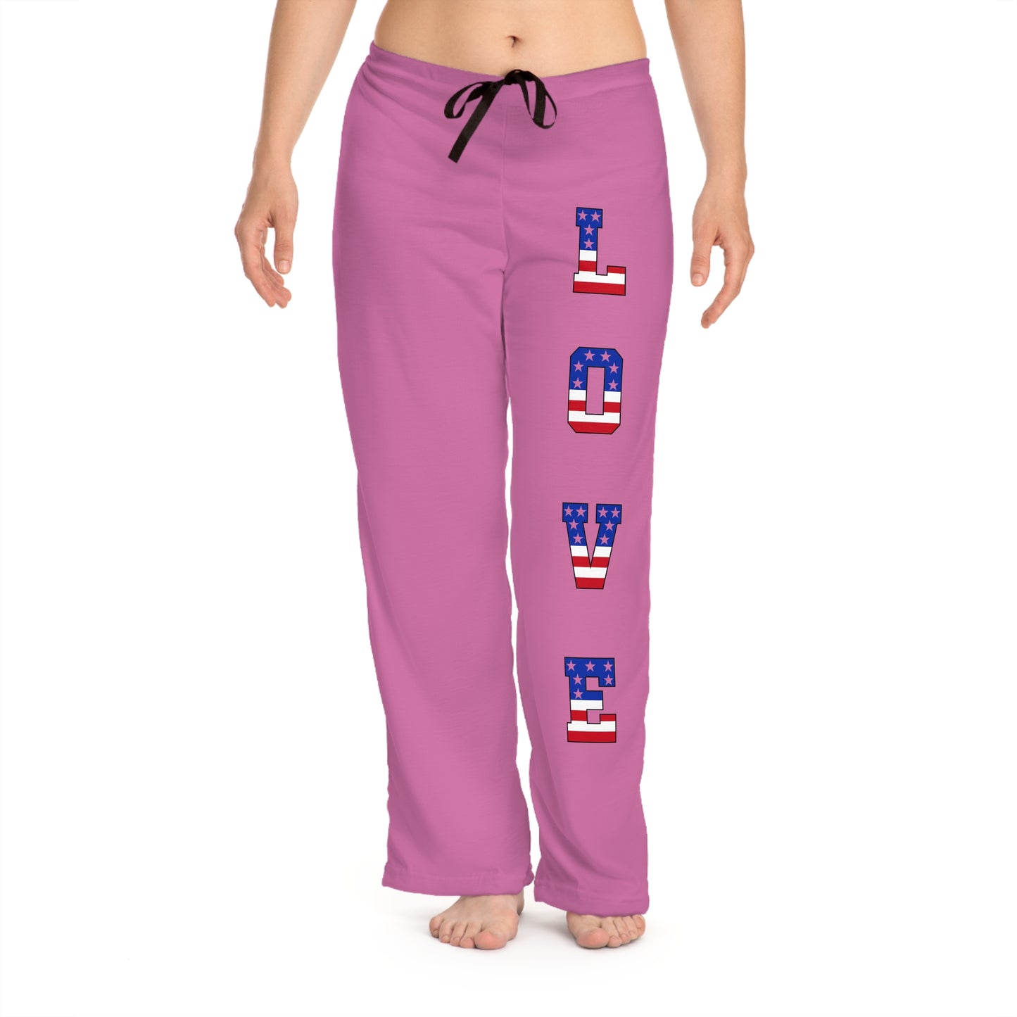 Princess Grace Patriotic Love Pajama Pants Comfortable Loungewear for Relaxation
